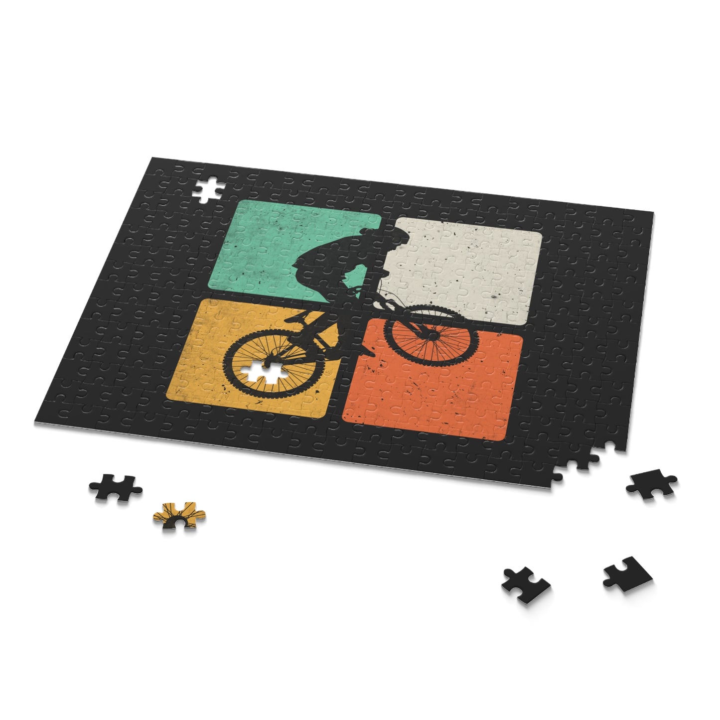 Cyclist Balance Jigsaw Puzzle - Modern Cycling Art Puzzle