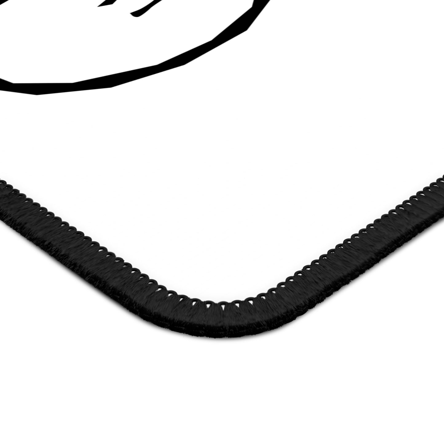 Minimal Cyclist Line Art Mouse Pad - Black and White Bike Desk Decor