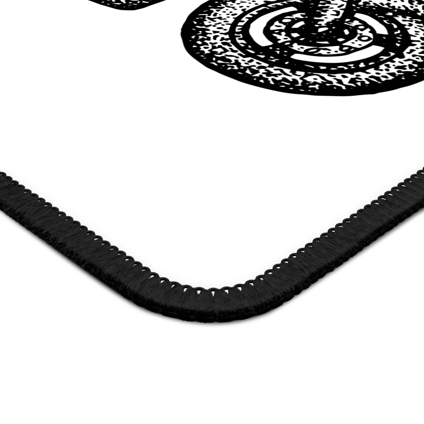 Motorcycle Sketch Mouse Pad - Minimal Black and White Bike Desk Decor, Rider Gift, Clean Motorbike Art