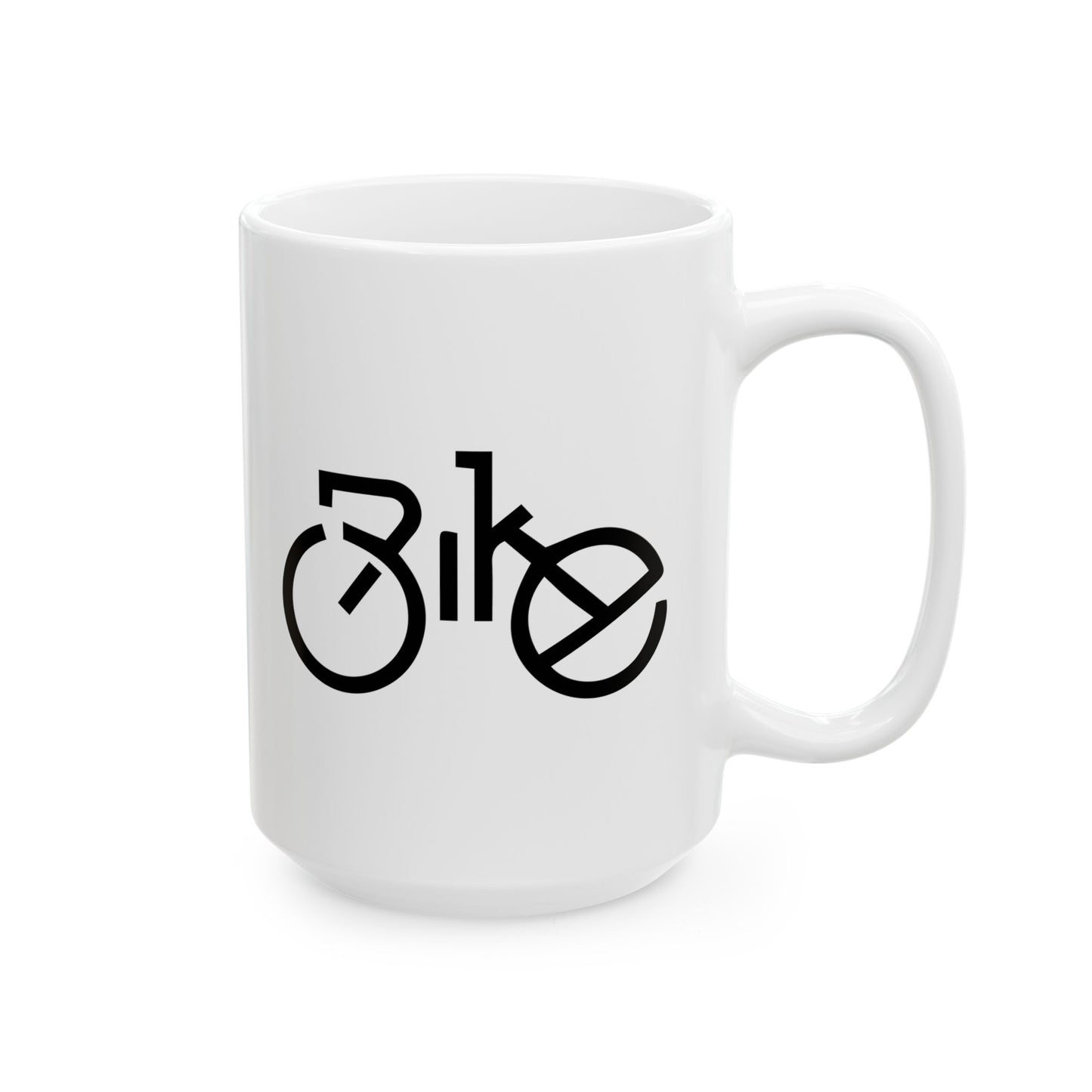 Quiet Pedal Moment Mug | Ultra Minimal Cycling Art | Slow Morning Coffee Feel