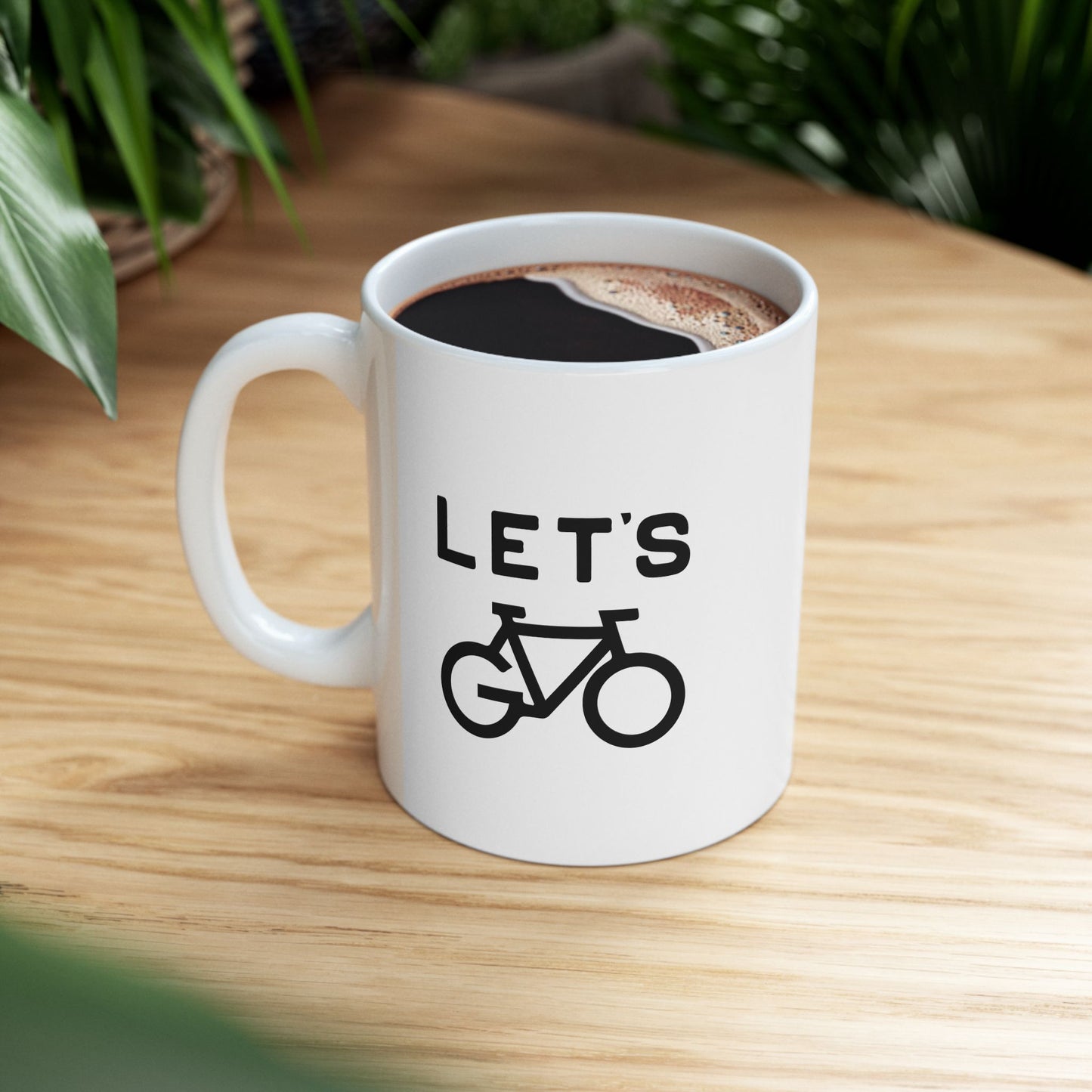 Morning Ride Mood Bicycle Mug | Minimal Cycling Artwork | Everyday Coffee Companion