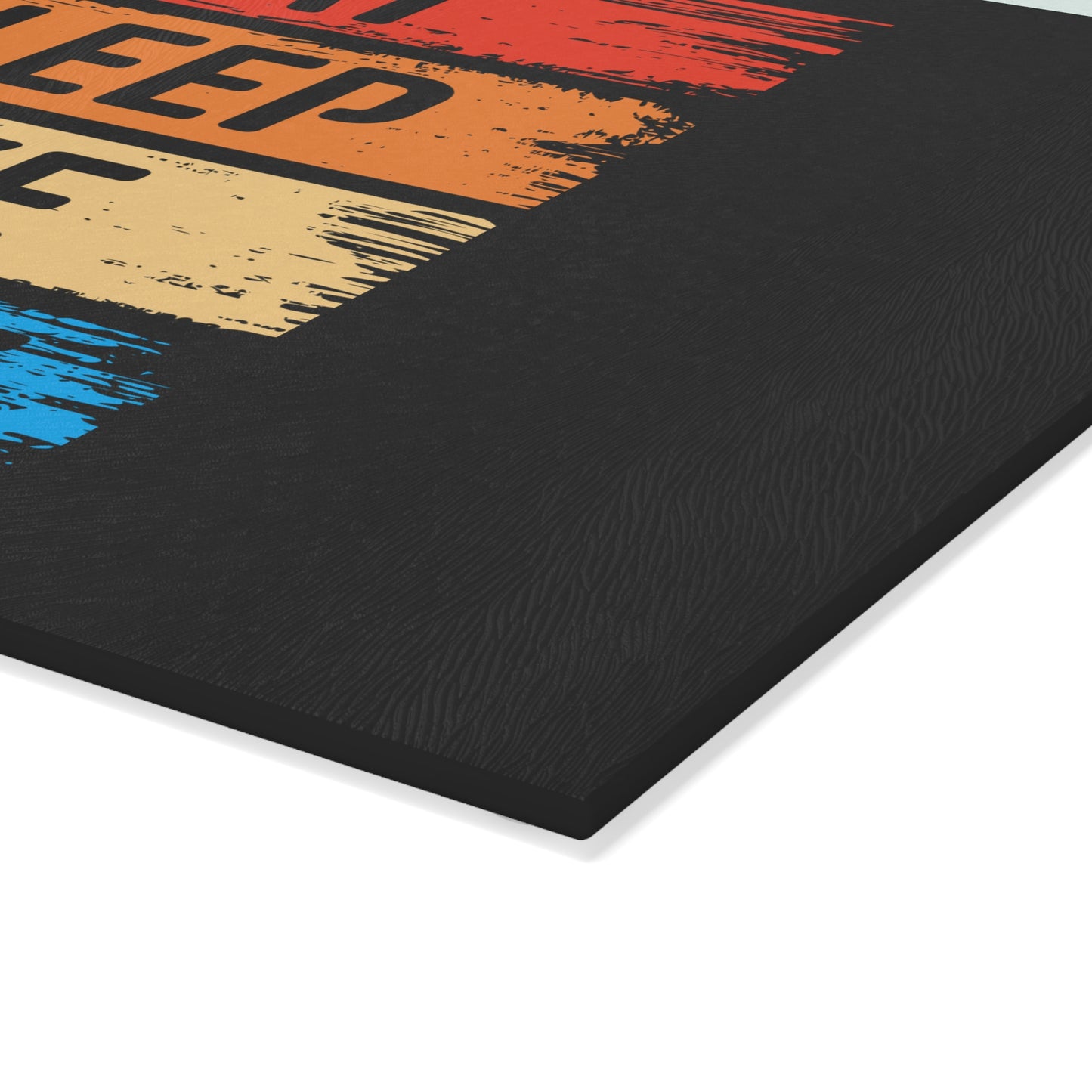 Eat Sleep Bike Repeat Glass Cutting Board - Cycling Kitchen Decor Gift for Bike Lovers