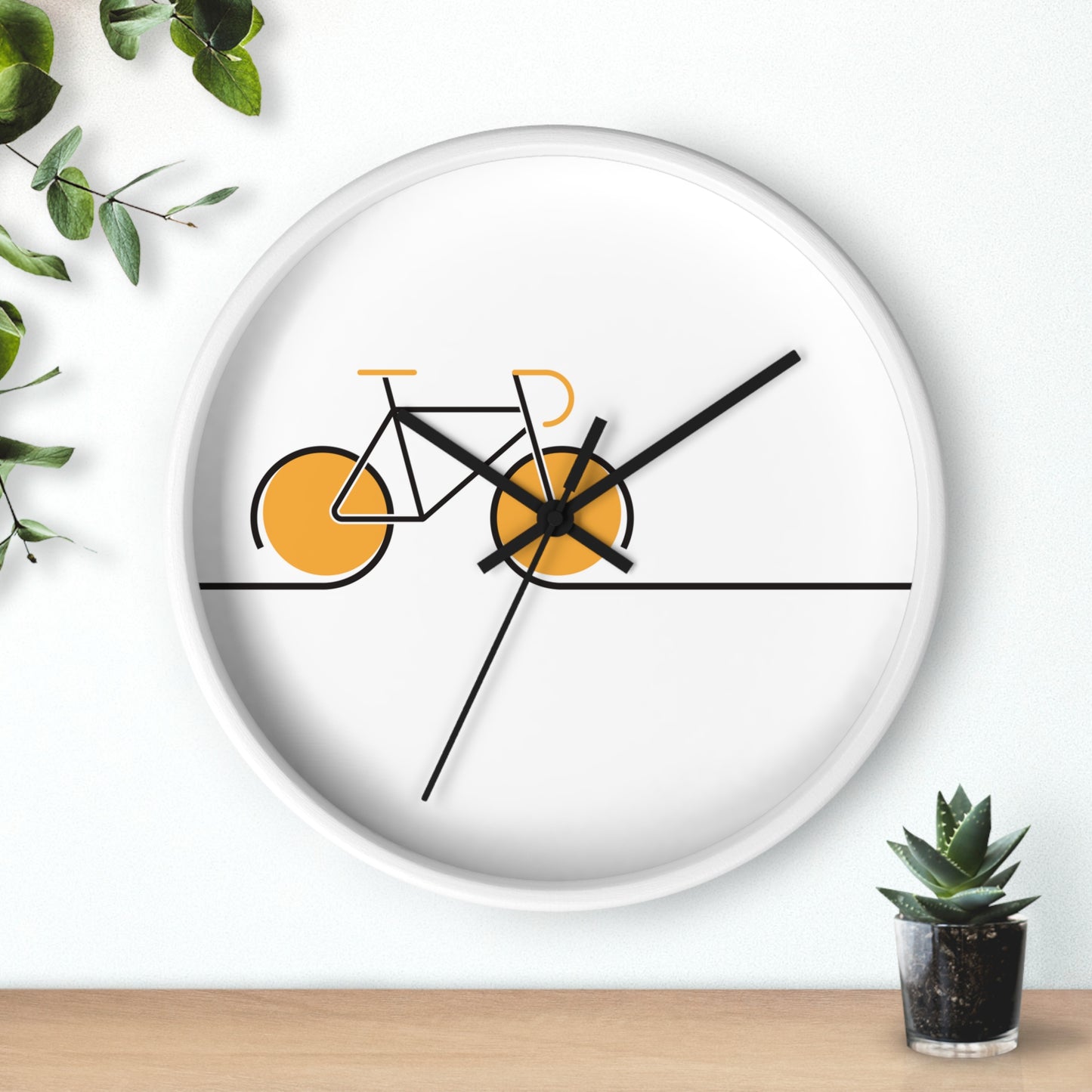 Minimal Bicycle Wall Clock - Modern Cycling Home Decor