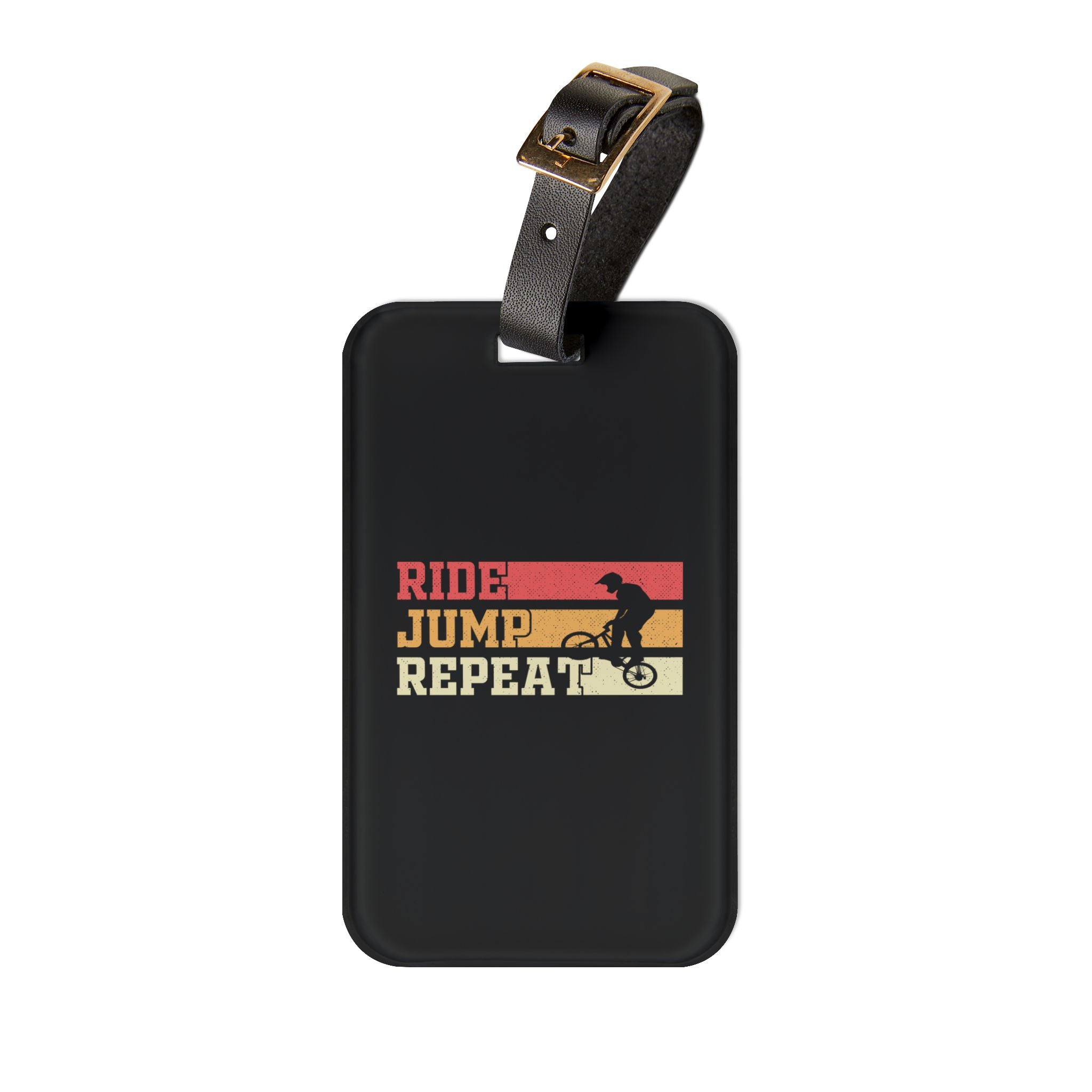 Ride Jump Repeat Luggage Tag for Cyclists - BMX Rider Travel Tag ...