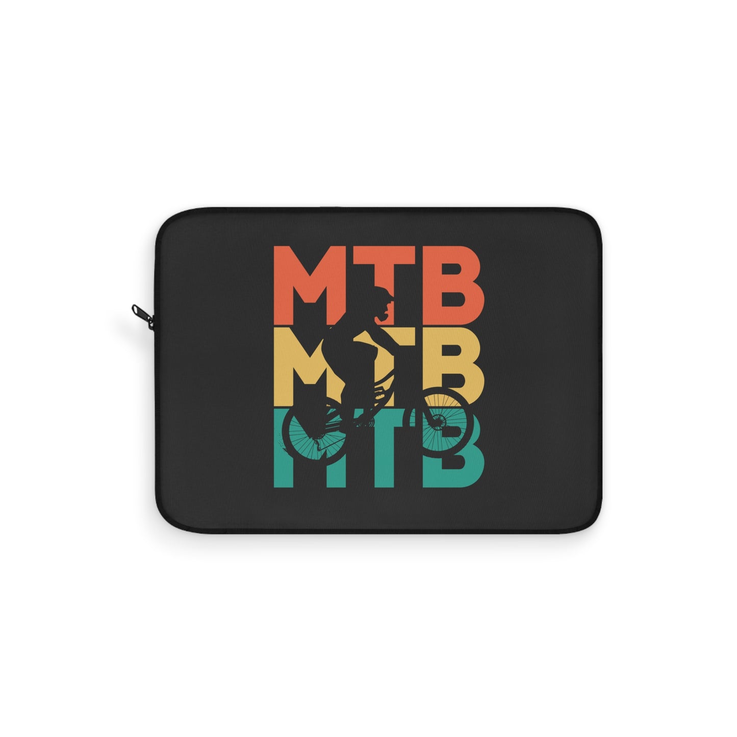 MTB Pattern - Graphic Mountain Bike Laptop Sleeve