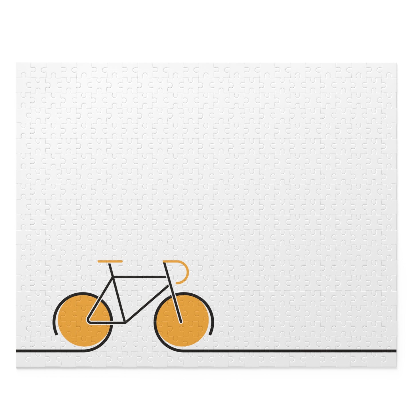 Minimal Bicycle  Puzzle - Modern Cycling Art Puzzle