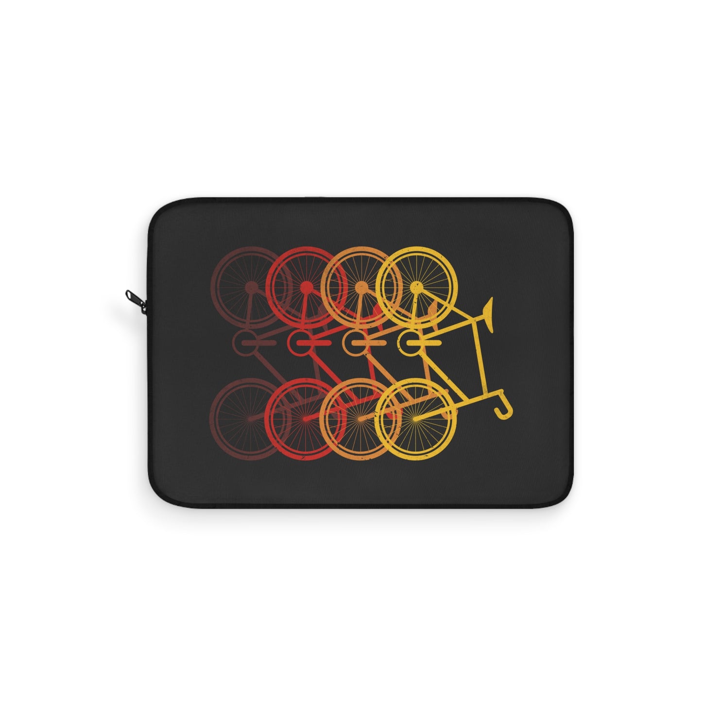 Cycling in Motion - Minimal Bike Laptop Sleeve for Urban Riders