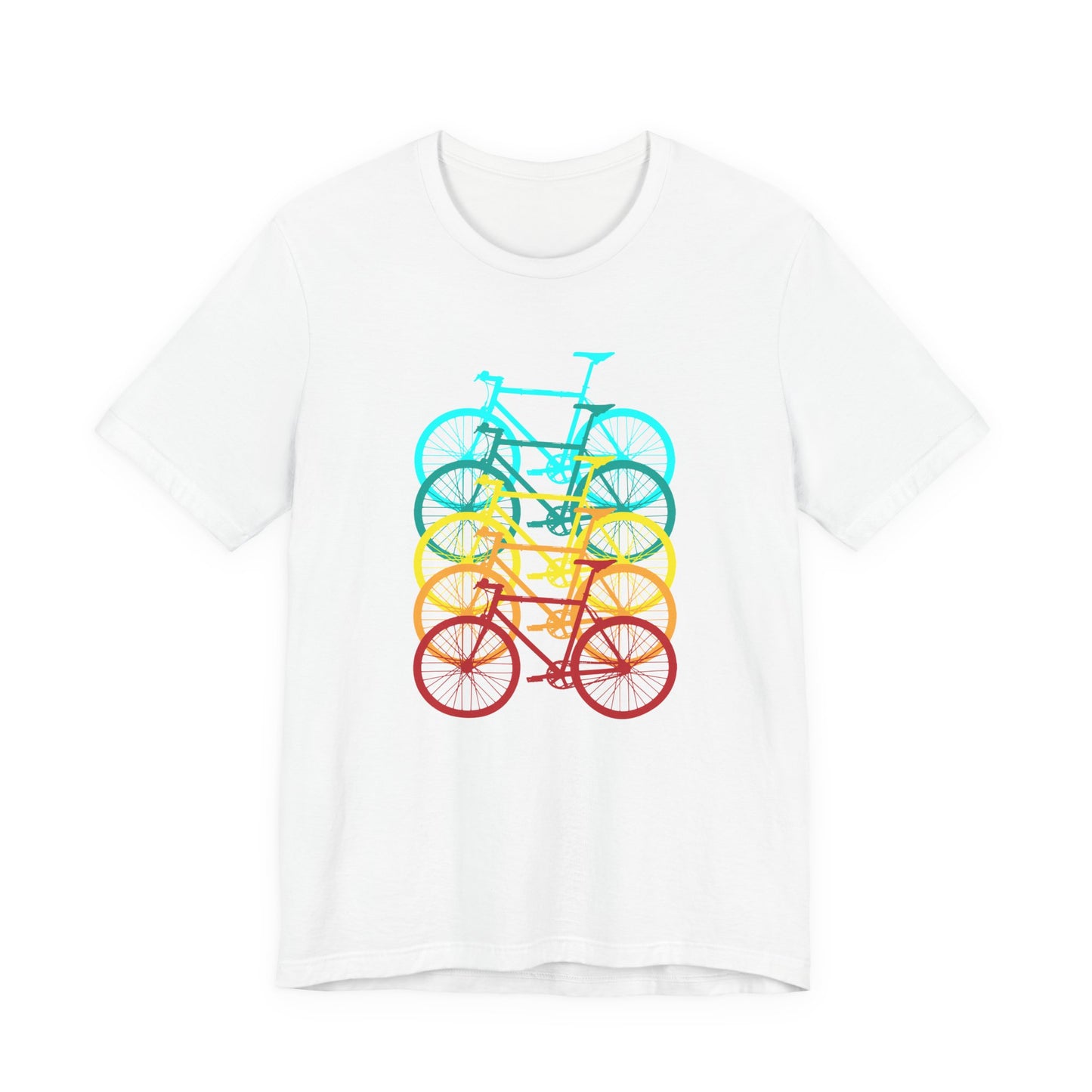 Cycling Enthusiast Tee, Bicycle Print Shirt, Bike Lover Gift, Unisex Jersey Top