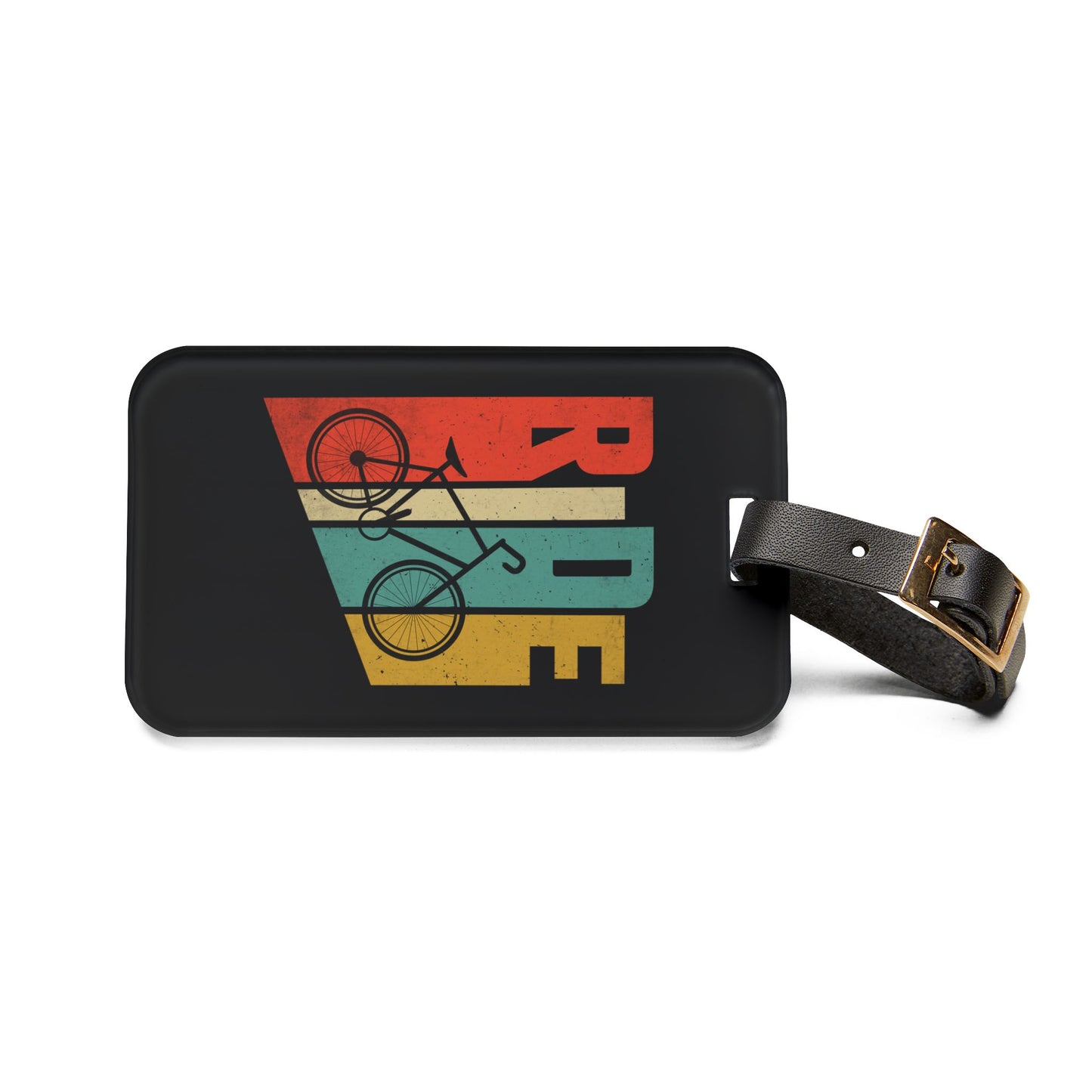 Ride Bicycle Luggage Tag - Vintage Cycling Travel Tag, Bike Lover Accessory, Retro Bike Design