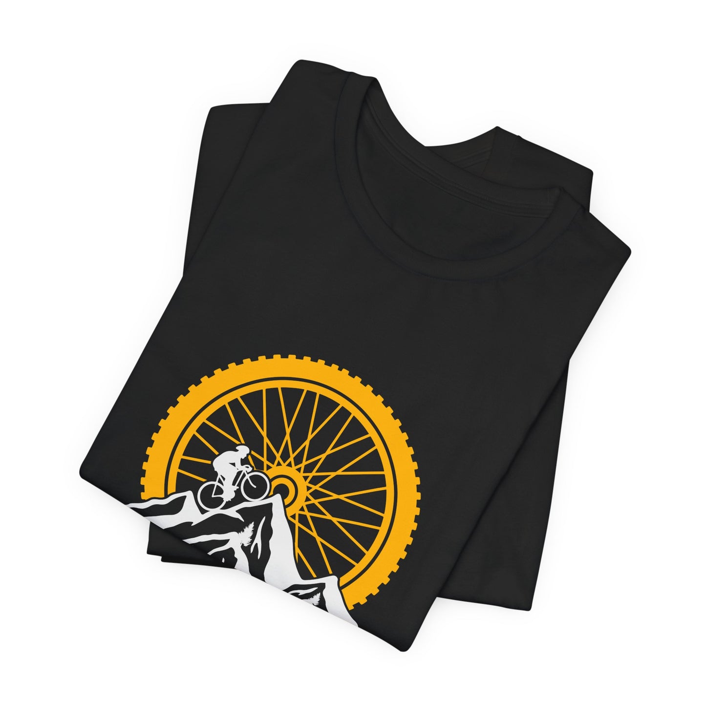 Mountain Bike Sunset T-Shirt - Minimal Cycling Graphic Tee