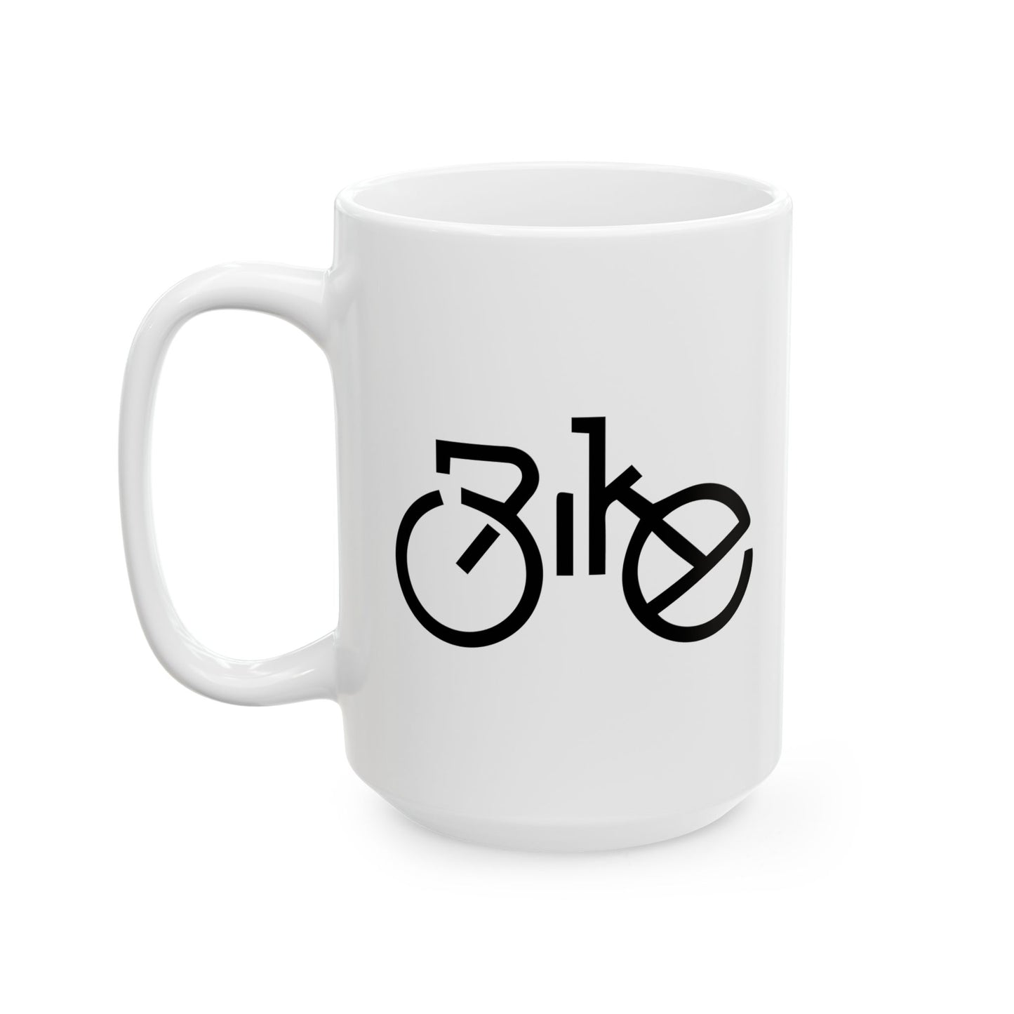 Quiet Pedal Moment Mug | Ultra Minimal Cycling Art | Slow Morning Coffee Feel