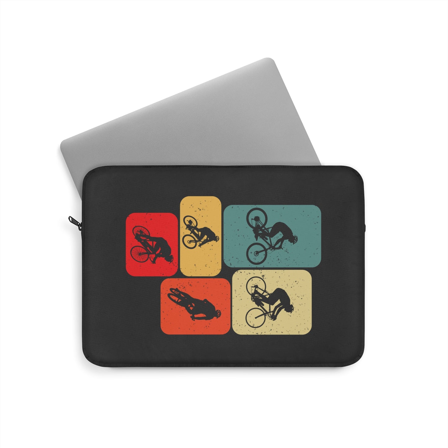 BMX in Motion - Minimal BMX Laptop Sleeve for Street Riders