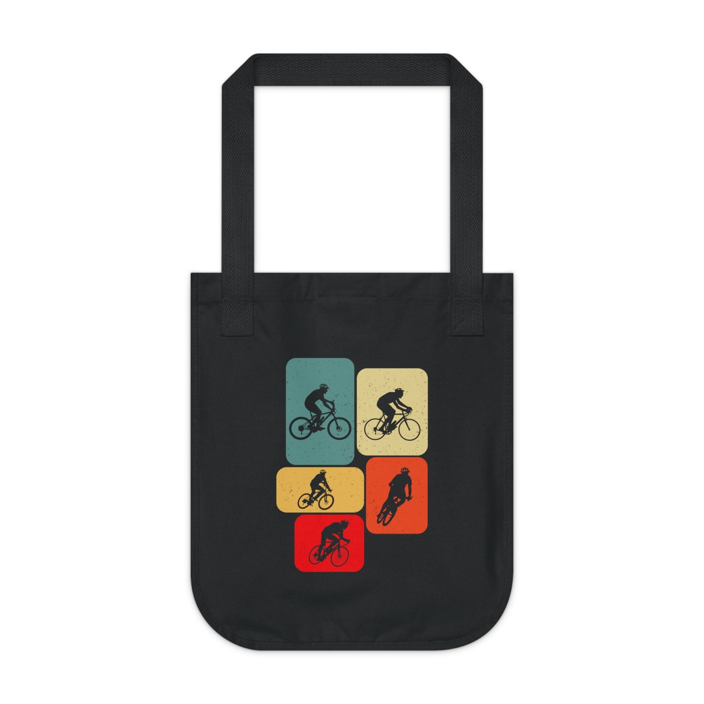 Cycling Lifestyle Tote Bag - Organic Cotton Bike Graphic Bag