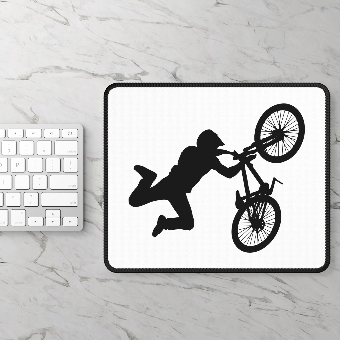 I Am the Engine Cycling Mouse Pad - Retro Bike Desk Decor
