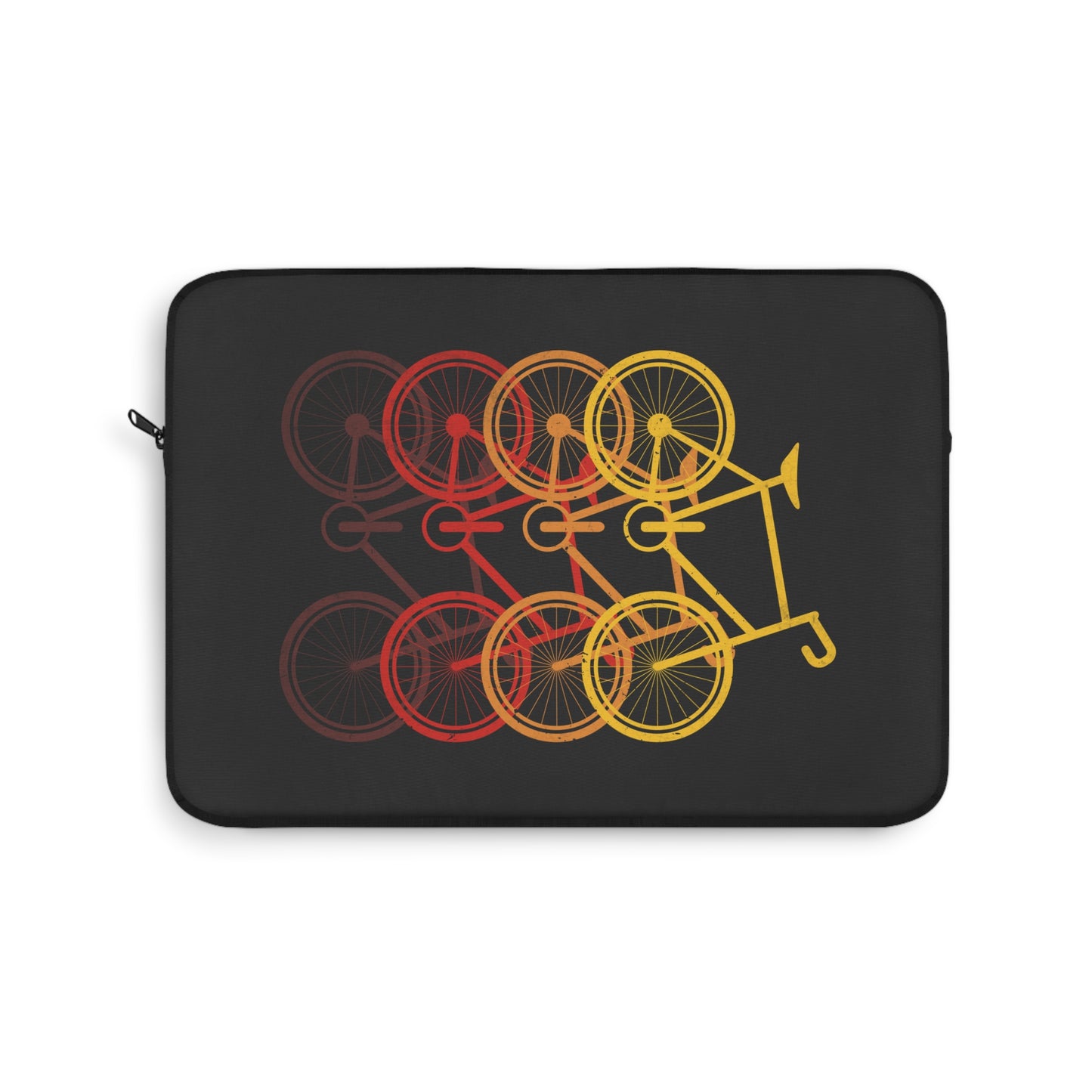Cycling in Motion - Minimal Bike Laptop Sleeve for Urban Riders