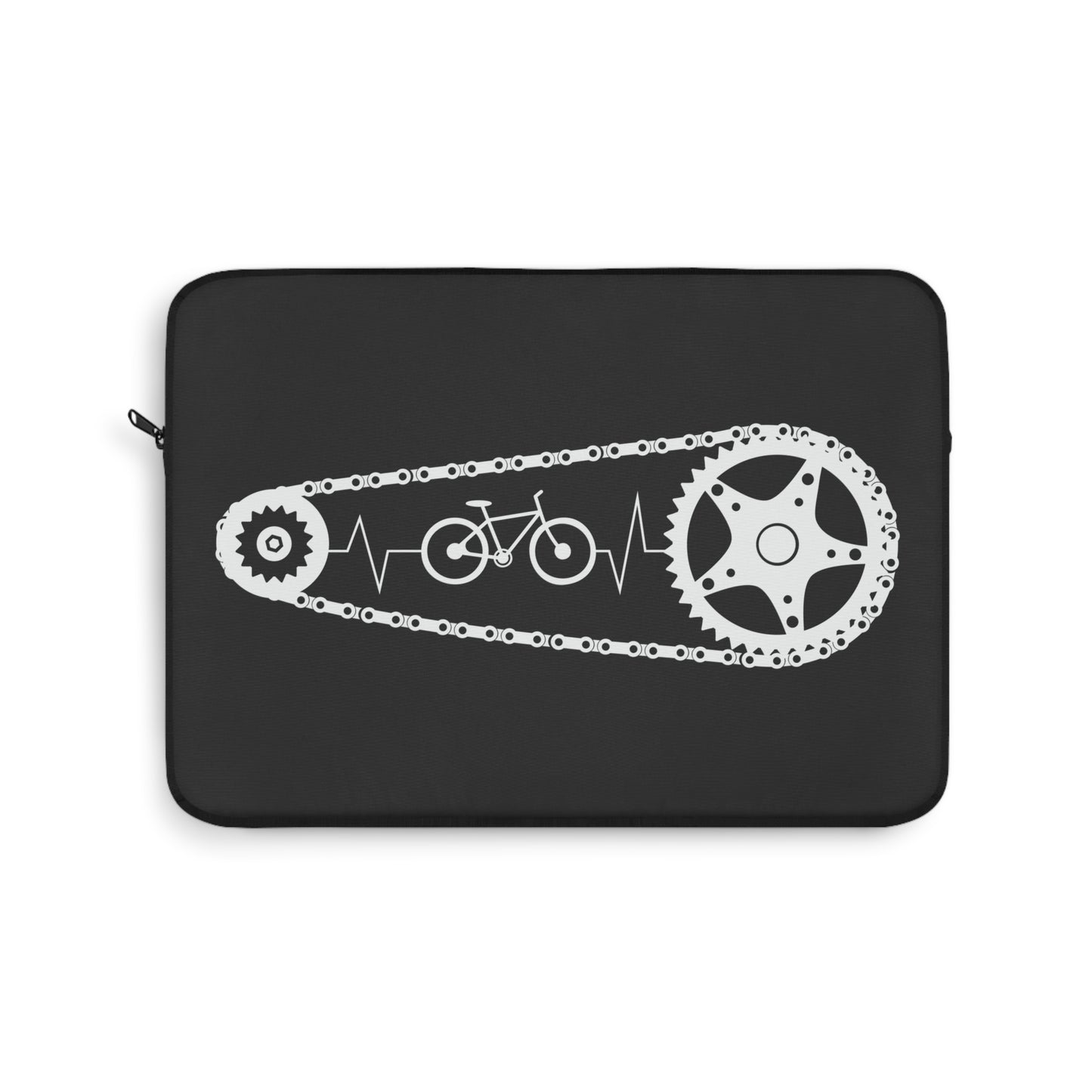 Cycling Is My Rhythm - Minimal Bike Laptop Sleeve for Riders