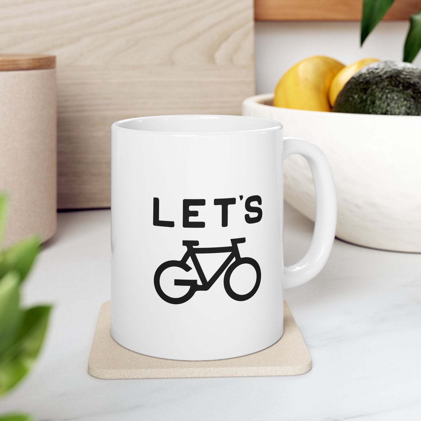 Morning Ride Mood Bicycle Mug | Minimal Cycling Artwork | Everyday Coffee Companion