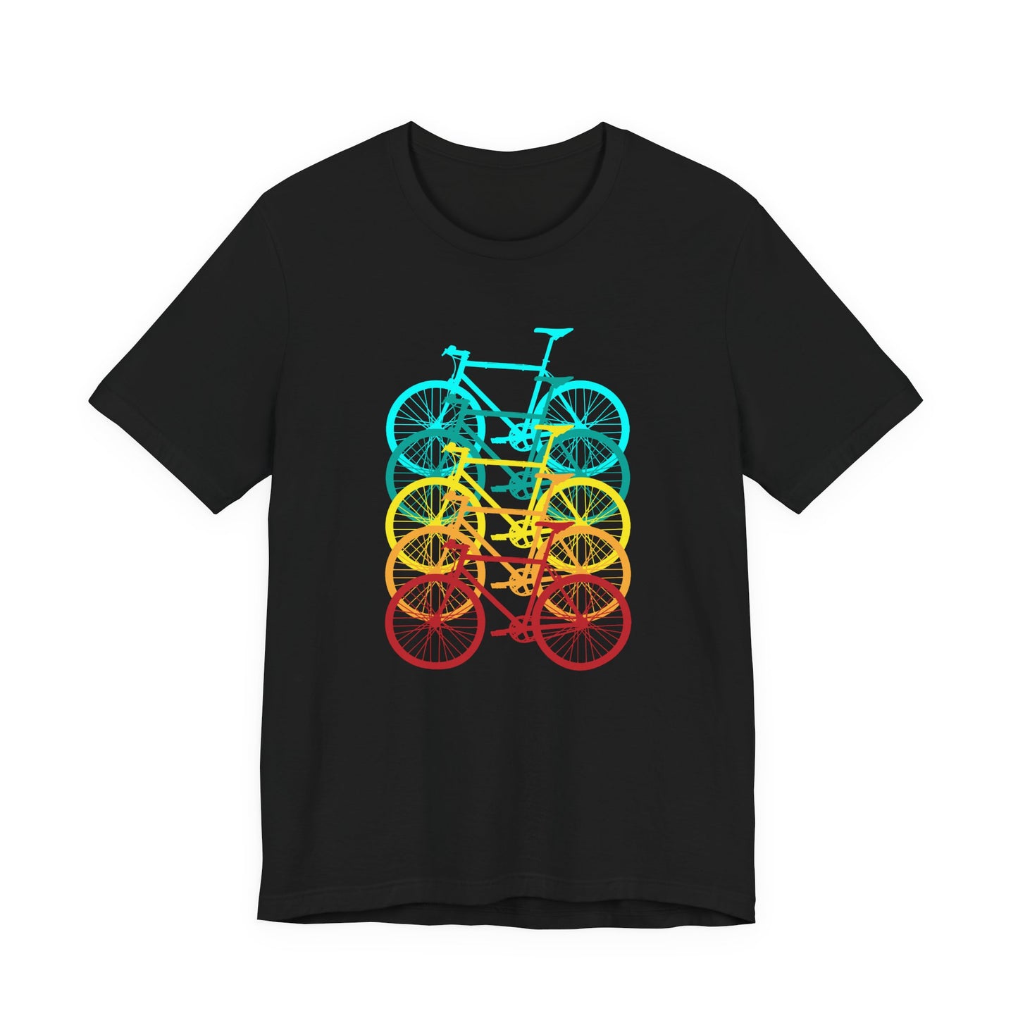 Cycling Enthusiast Tee, Bicycle Print Shirt, Bike Lover Gift, Unisex Jersey Top