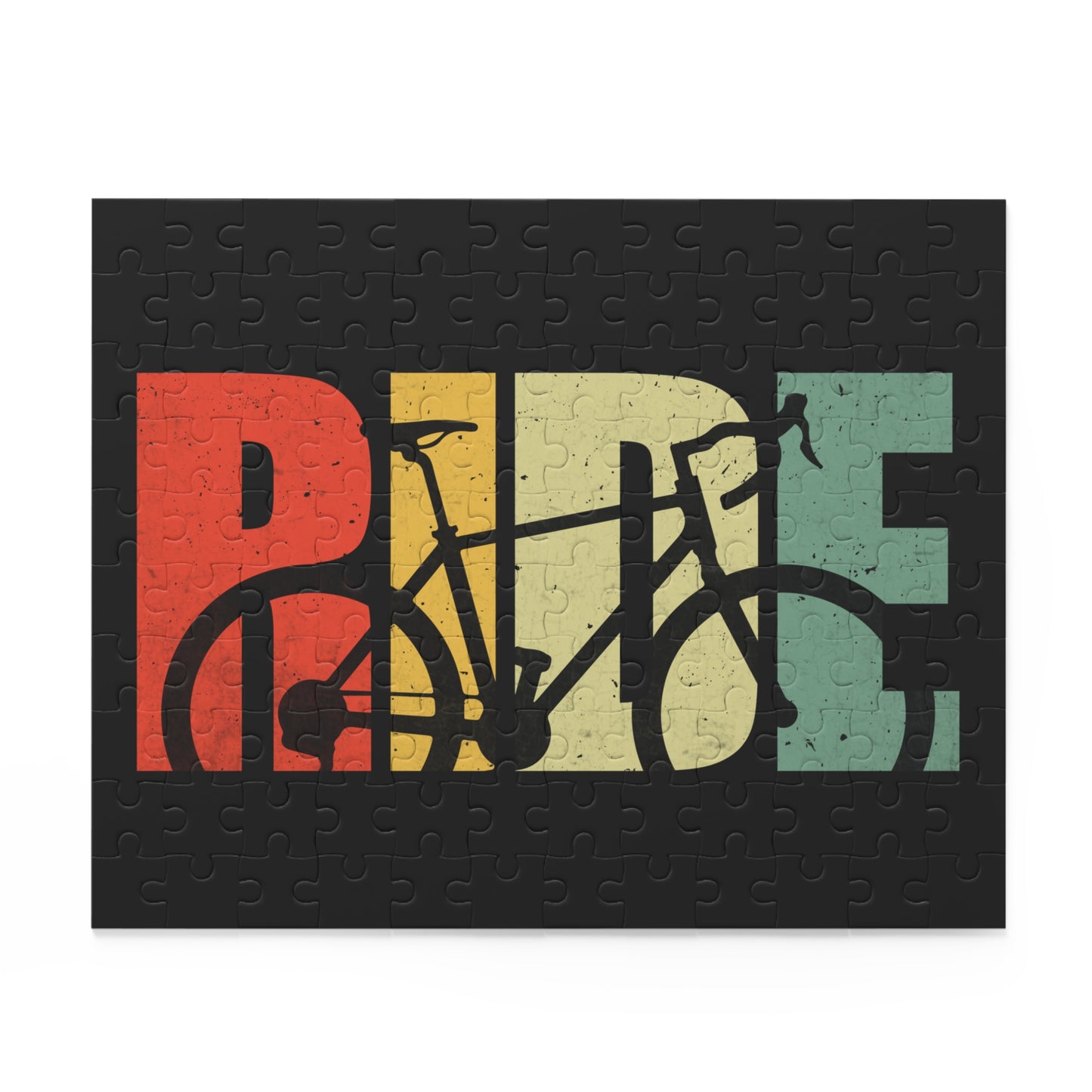 Bike Typography Jigsaw Puzzle - Retro Cycling Art Puzzle