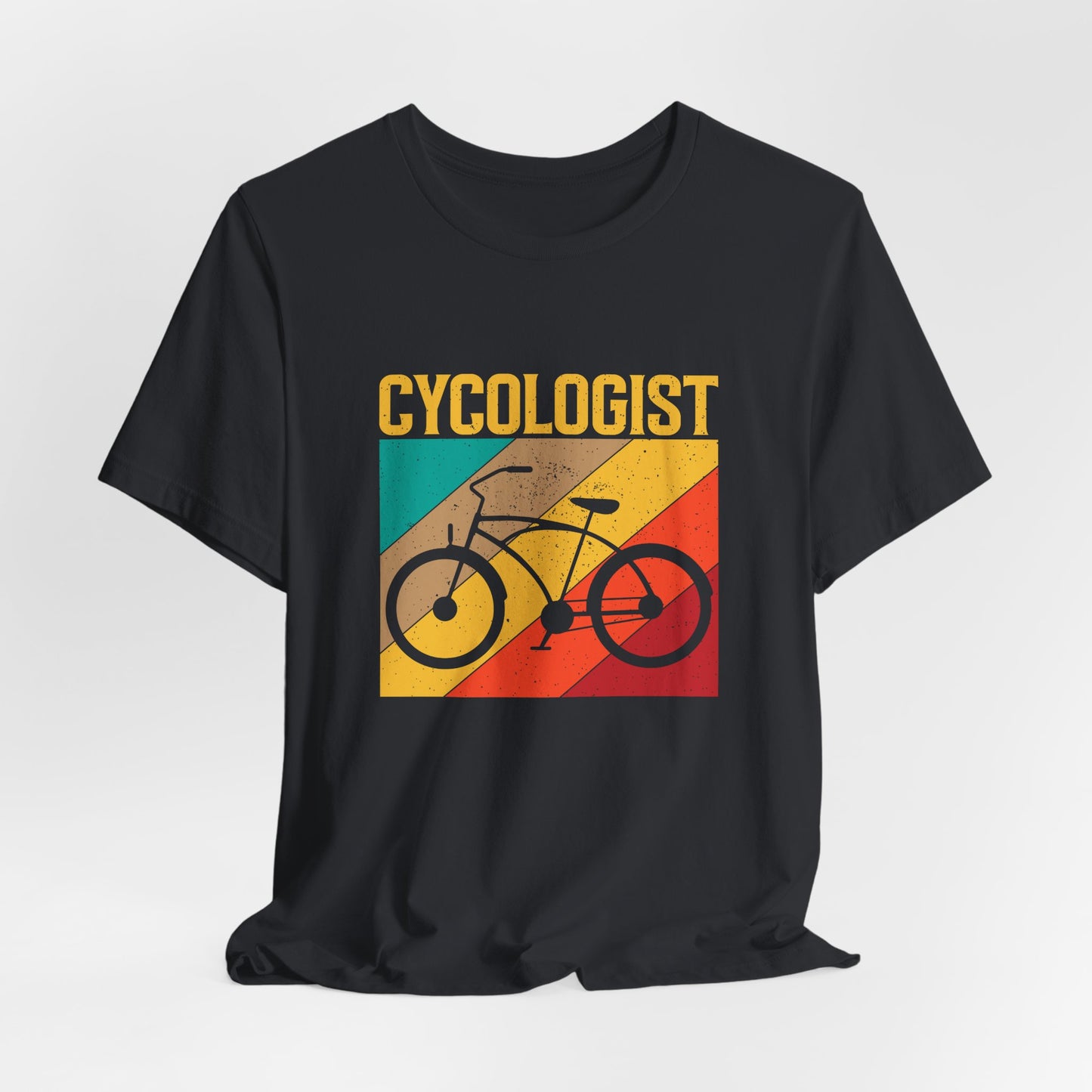 Cycologist Unisex Jersey Tee - Cycling Bicycle T-Shirt for Cyclists, Bike Lovers, Sport Enthusiasts - Short Sleeve Shirt, Gift for