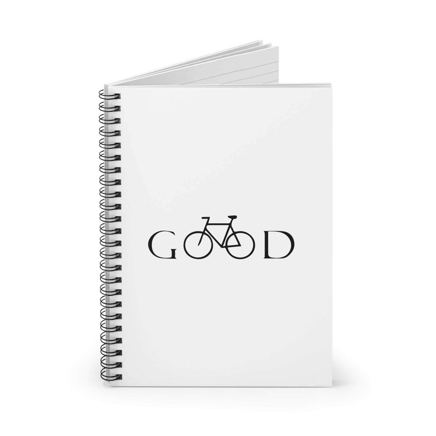Good Cycling Spiral Notebook - Minimal Bike Writing Journal