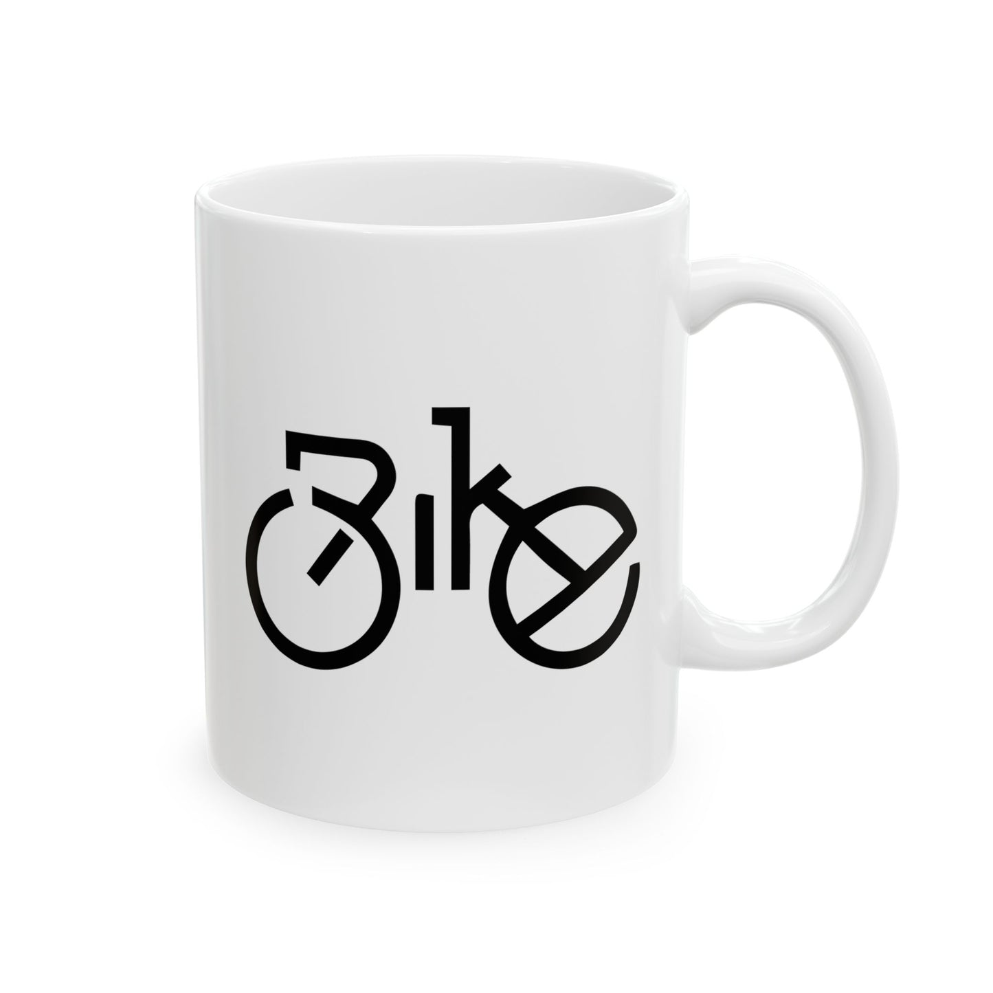 Quiet Pedal Moment Mug | Ultra Minimal Cycling Art | Slow Morning Coffee Feel