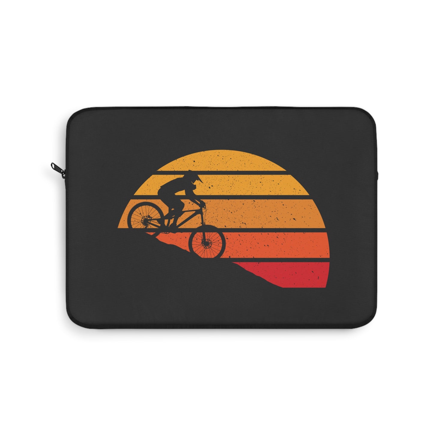 Ride at Sunset - Minimal Cycling Laptop Sleeve for Urban Riders