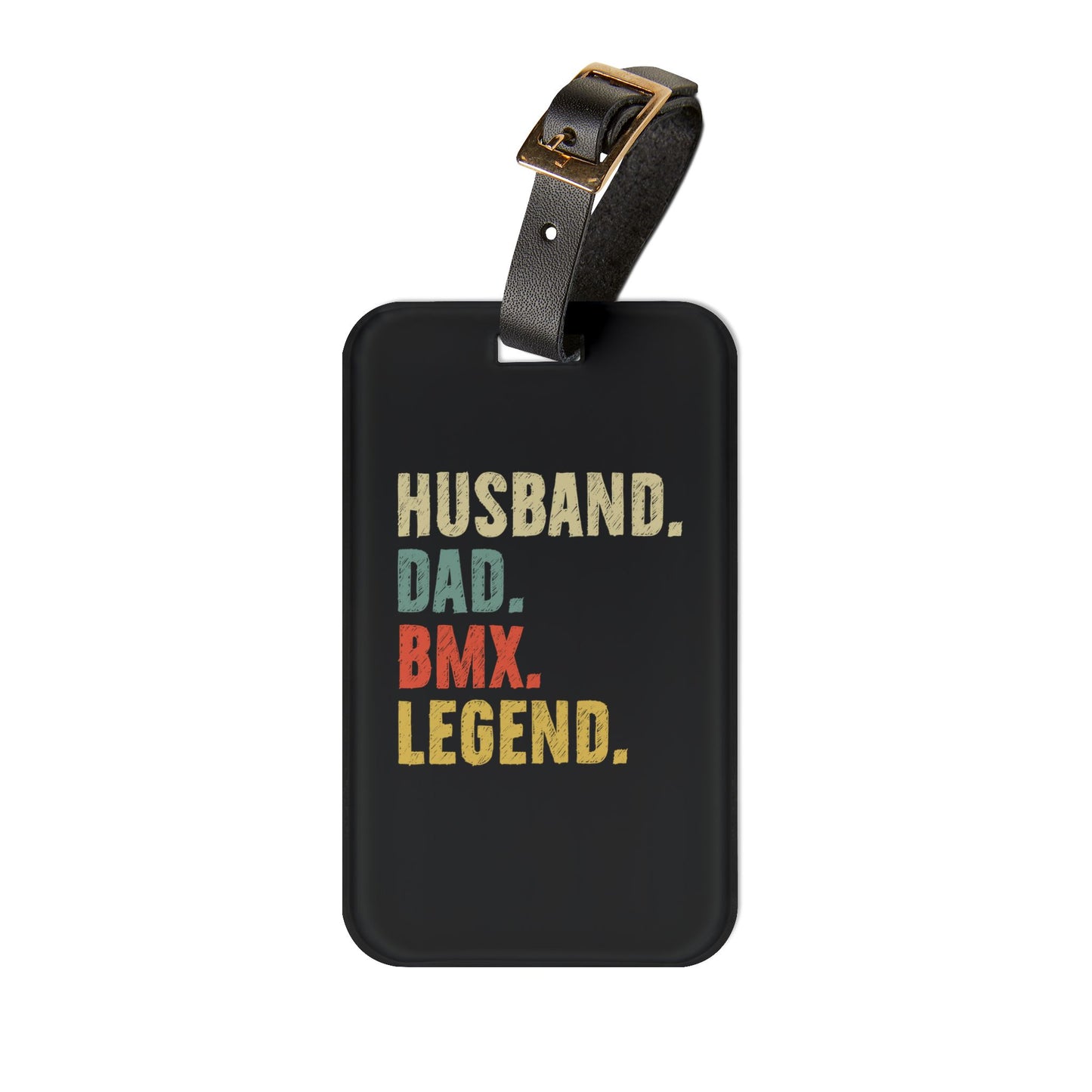 Husband Dad BMX Legend Luggage Tag - Gift for BMX Dad or Cycling Lover