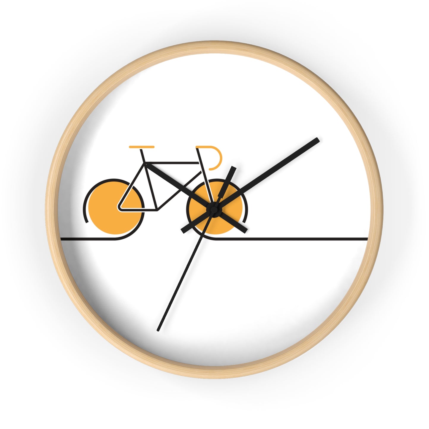 Minimal Bicycle Wall Clock - Modern Cycling Home Decor