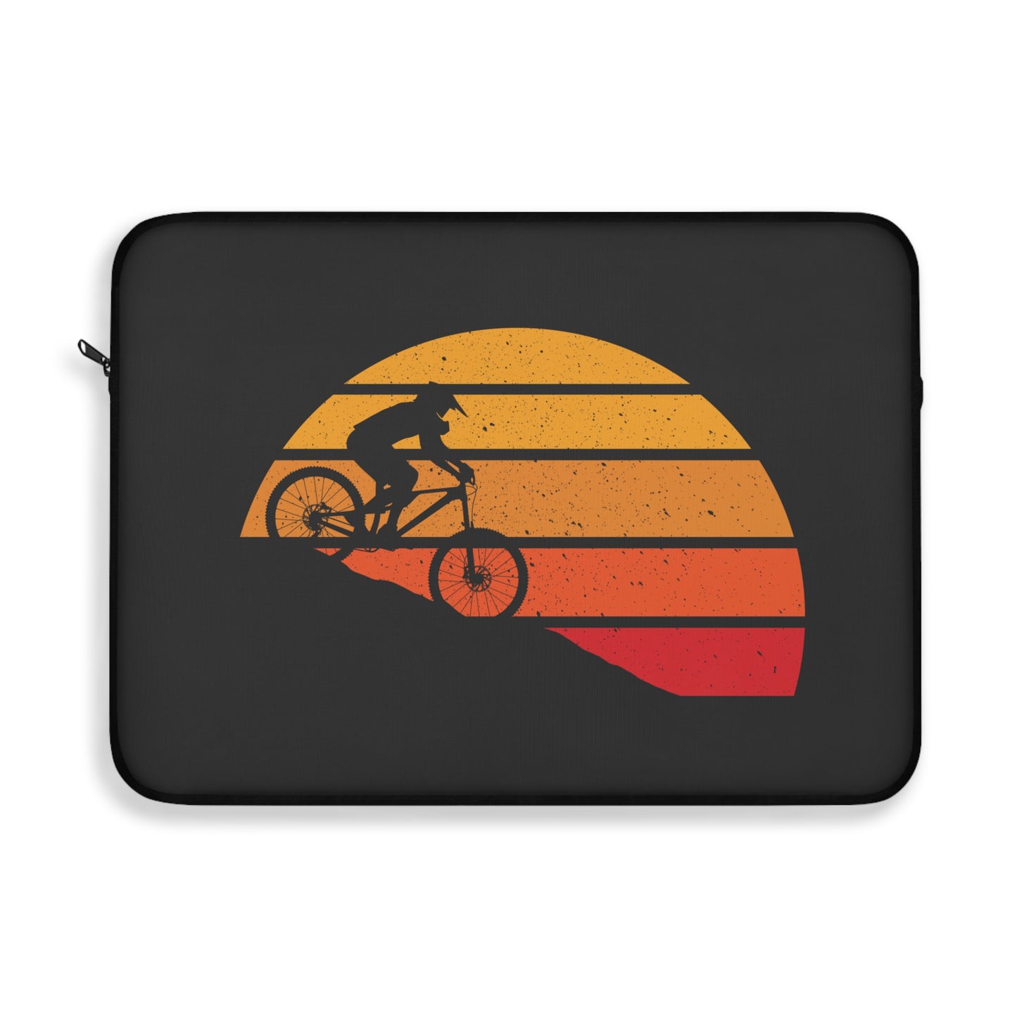 Ride at Sunset - Minimal Cycling Laptop Sleeve for Urban Riders