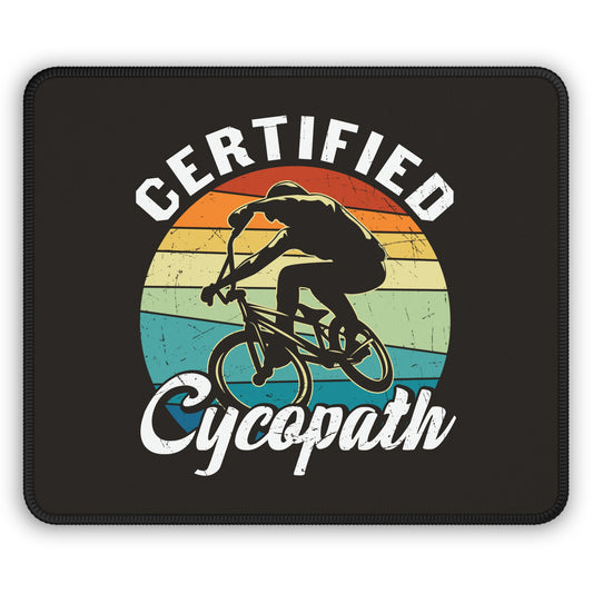 Certified Cycopath Mouse Pad - Retro Cycling Desk Decor