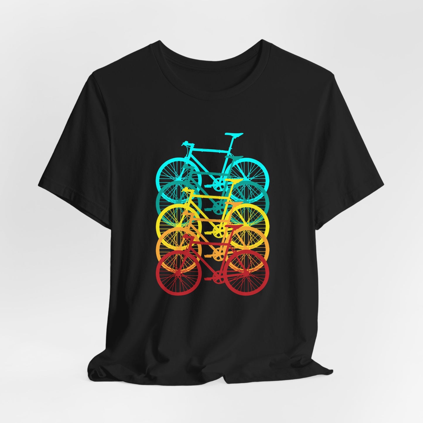 Cycling Enthusiast Tee, Bicycle Print Shirt, Bike Lover Gift, Unisex Jersey Top