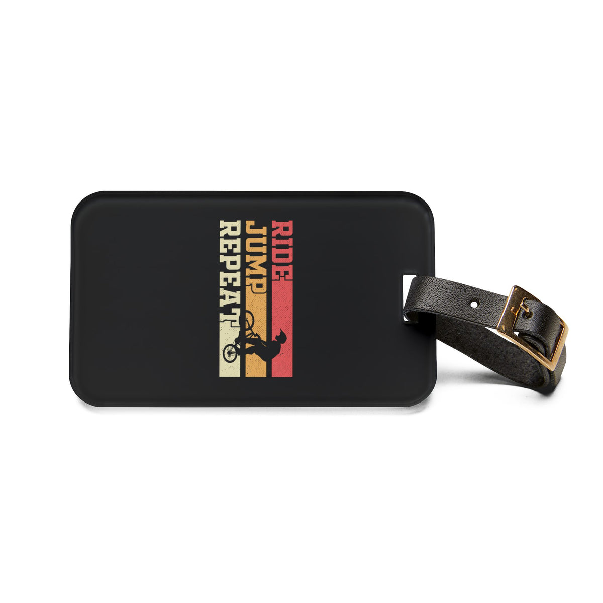 Ride Jump Repeat Luggage Tag for Cyclists - BMX Rider Travel Tag ...