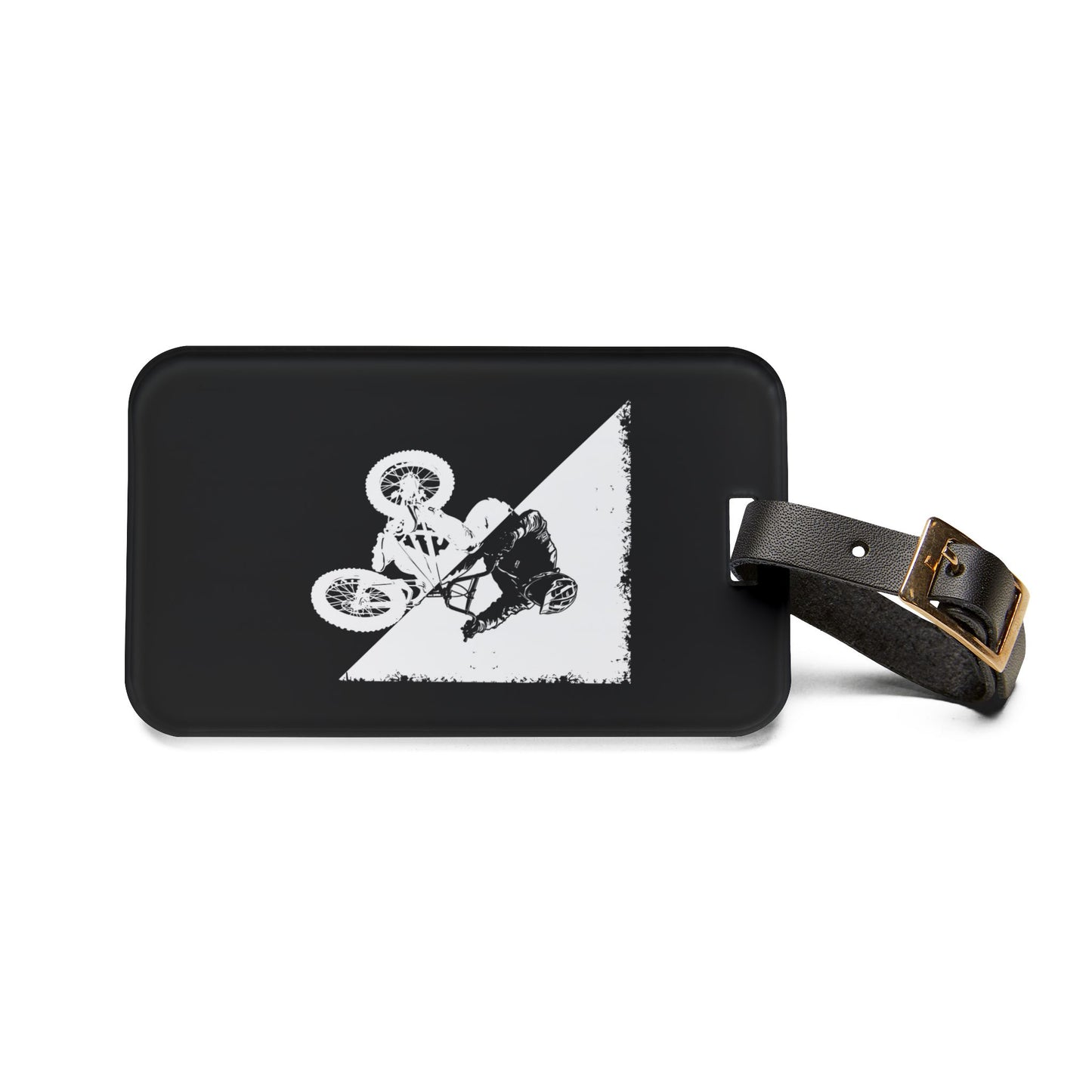 Cyclist Luggage Tag, Bike Lover Travel Gift with BMX Rider Design
