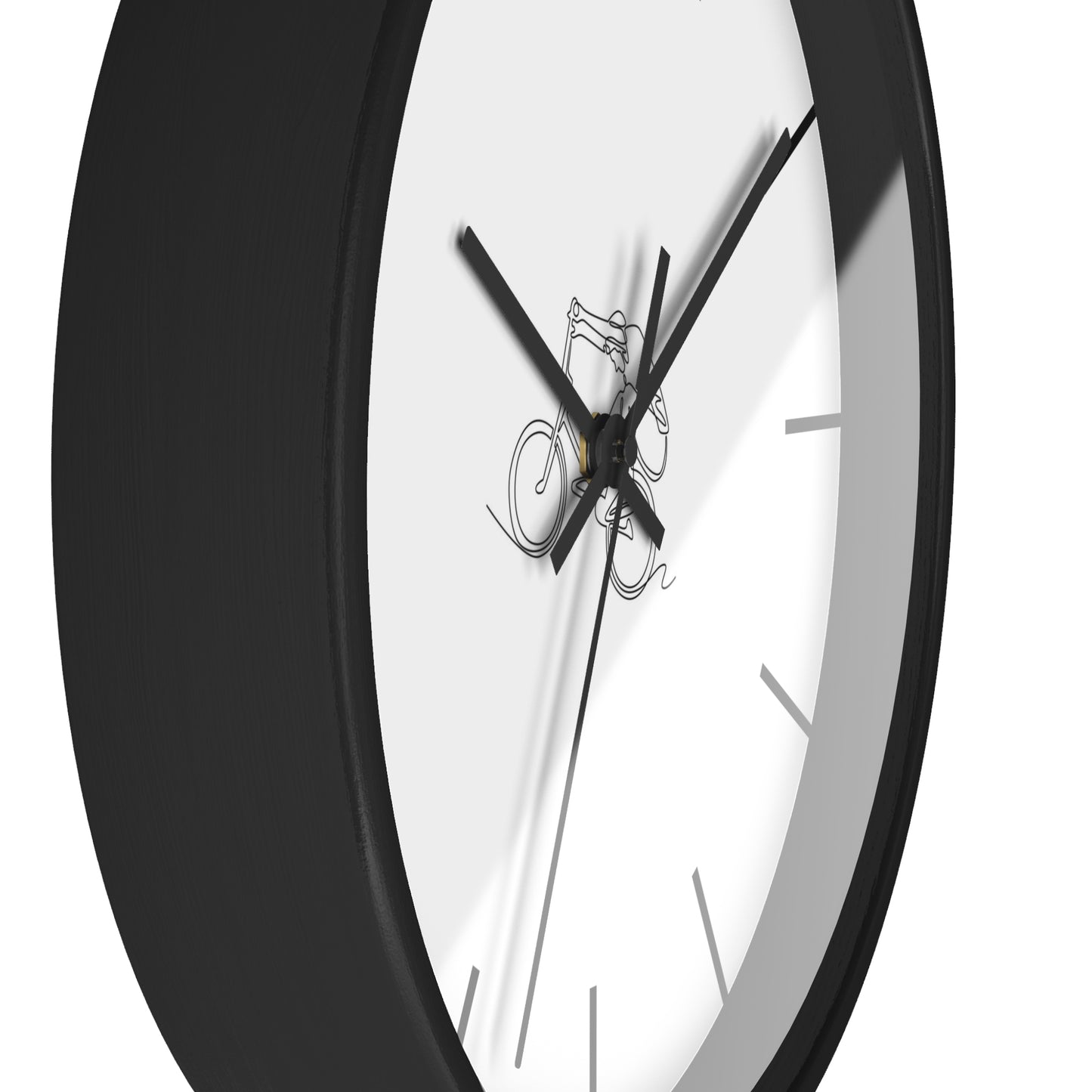 Quiet Ride - Minimal Cycling Wall Clock