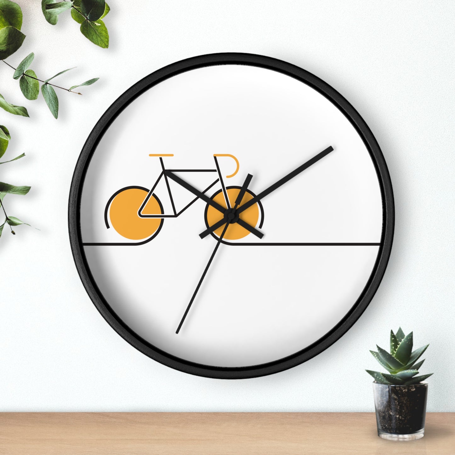 Minimal Bicycle Wall Clock - Modern Cycling Home Decor