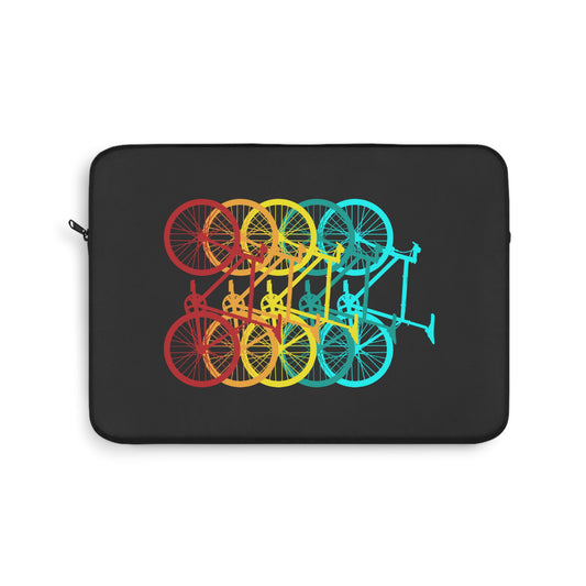 Repeated Motion - Graphic Cycling Laptop Sleeve
