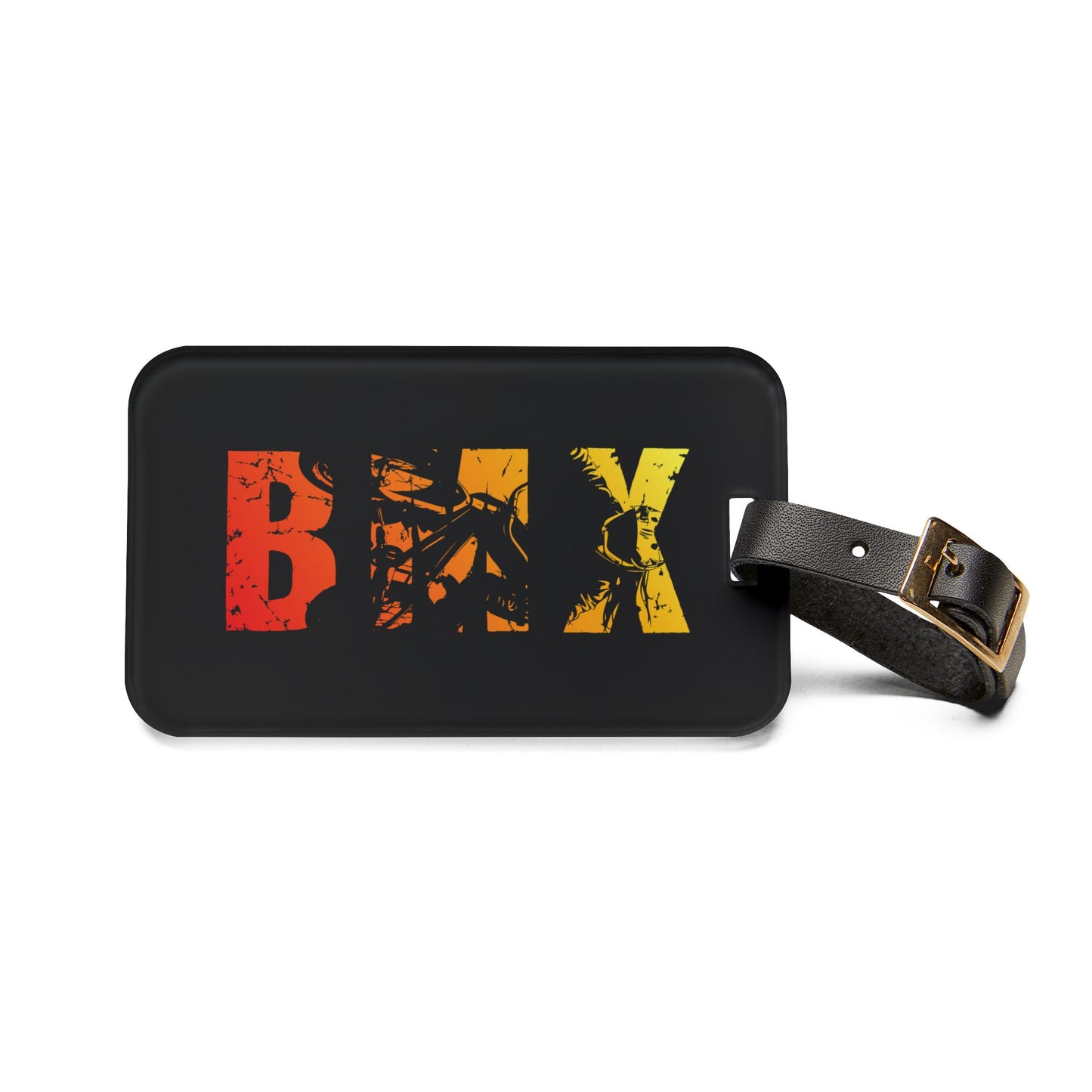 BMX Luggage Tag - Retro BMX Rider Design, Cycling Travel Tag, Gift for BMX Riders & Bike Lovers