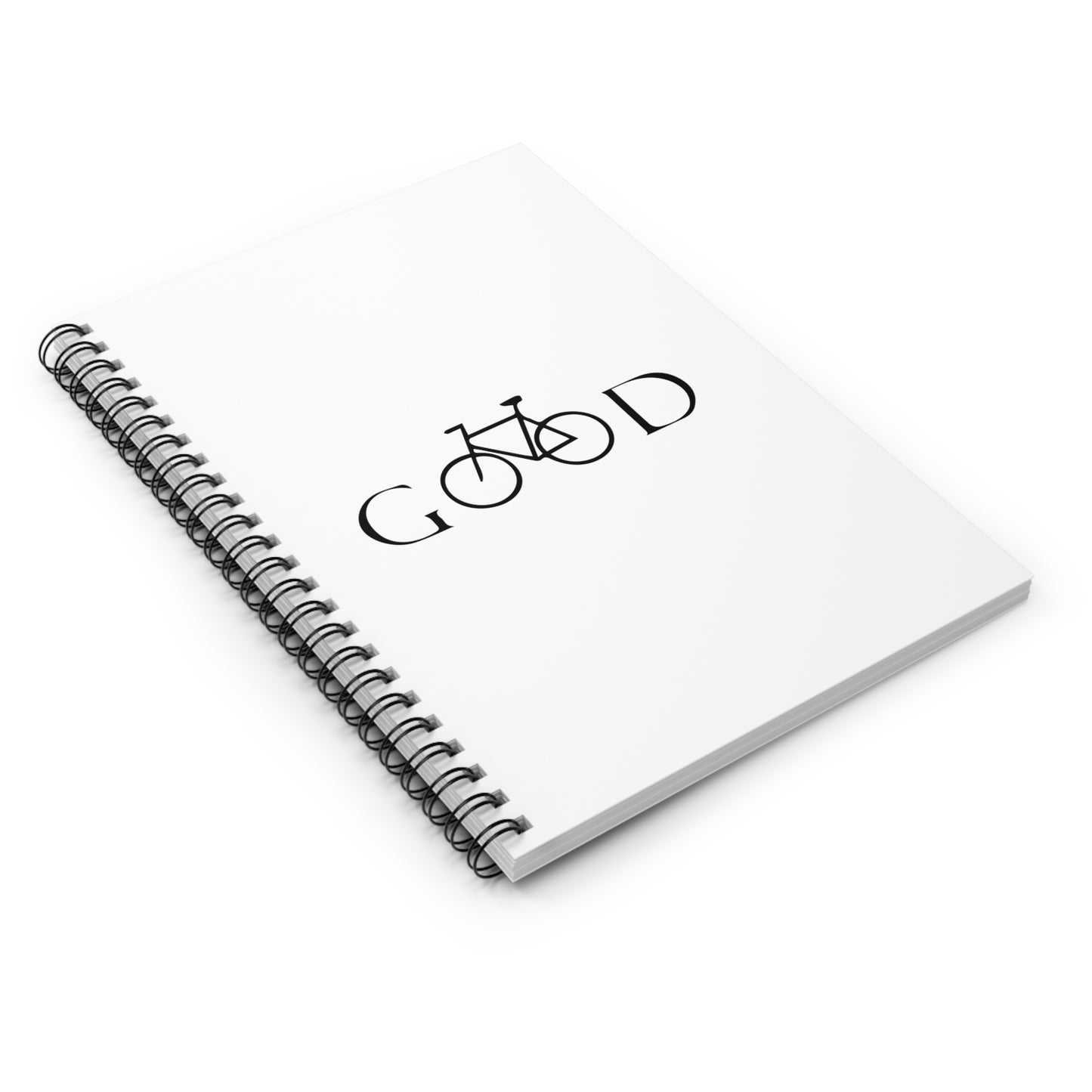 Good Cycling Spiral Notebook - Minimal Bike Writing Journal