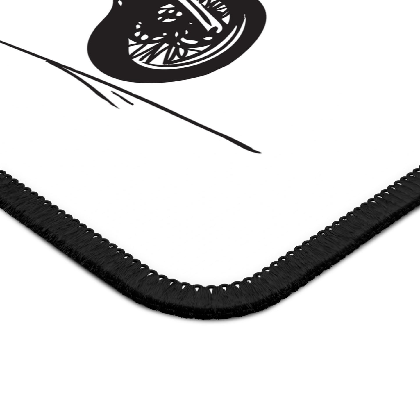 Motocross Jump Line Art Mouse Pad - Black and White Bike Desk Decor