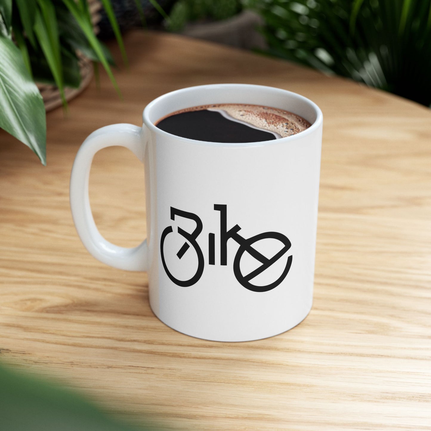 Quiet Pedal Moment Mug | Ultra Minimal Cycling Art | Slow Morning Coffee Feel