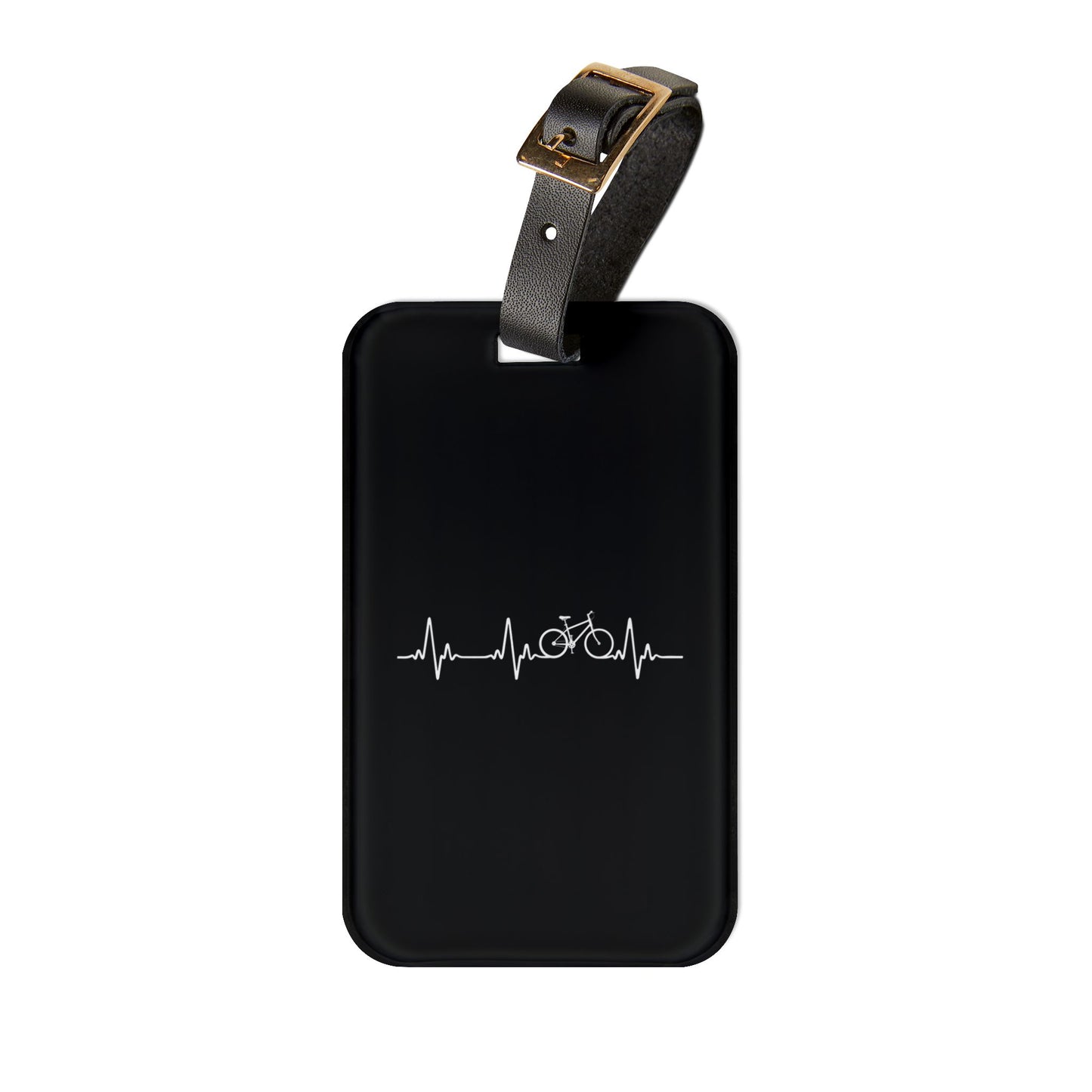 Cycling Heartbeat Luggage Tag, Bike Rider Bag Tag, Bicycle Enthusiast Travel Accessory, Tour de France Gift, Mountain Biking Present, Road