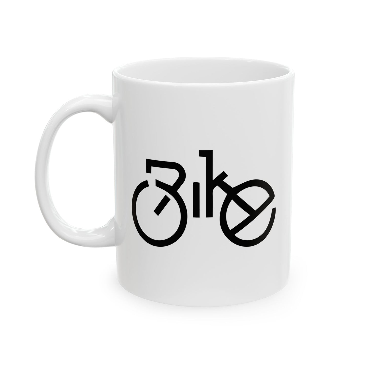 Quiet Pedal Moment Mug | Ultra Minimal Cycling Art | Slow Morning Coffee Feel