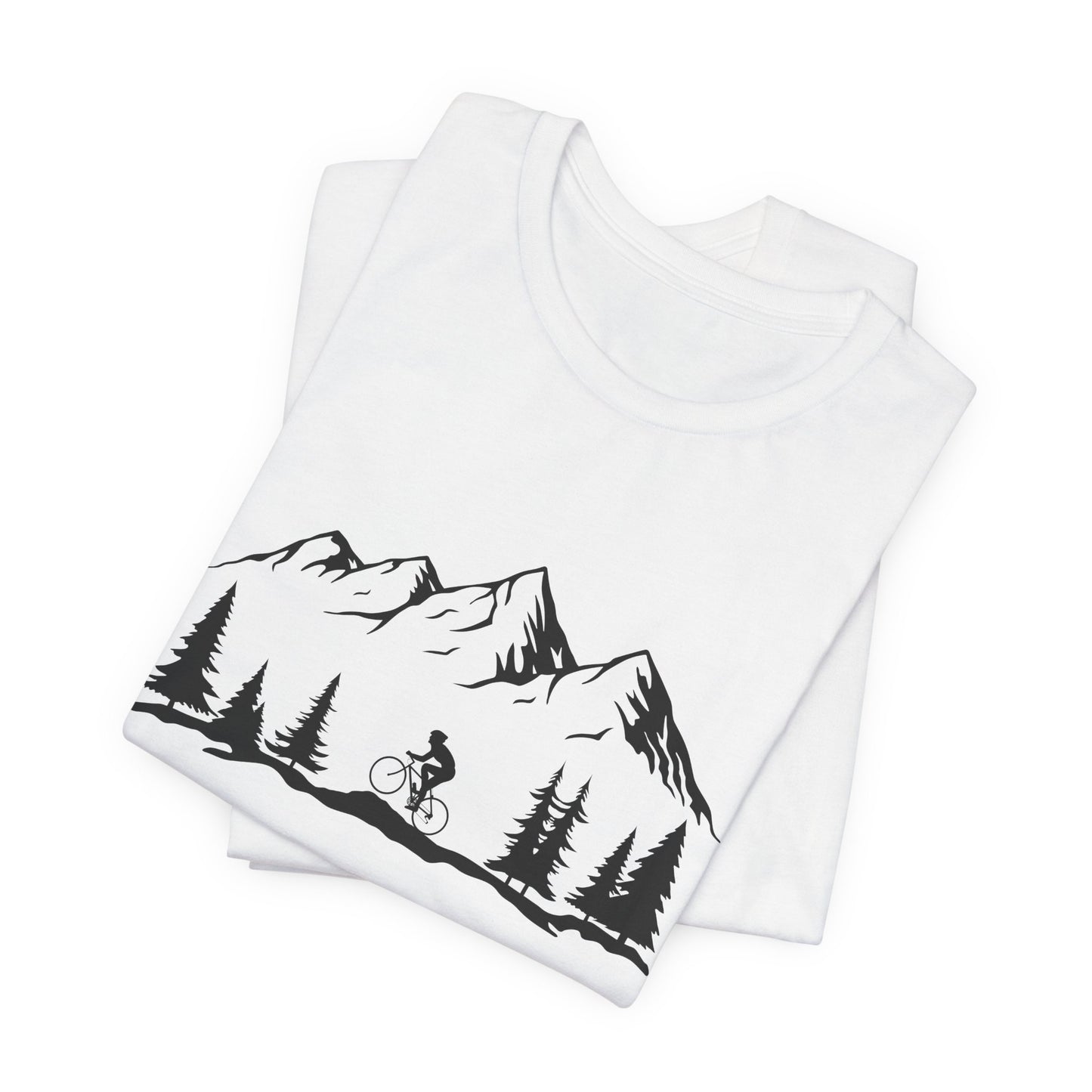 Minimalistic Bicycle Unisex Tee - Cyclist Gift, Short Sleeve Shirt, Unisex Jersey Top, Bike Lover T-Shirt, Cycling Tee, Minimalist Shirt