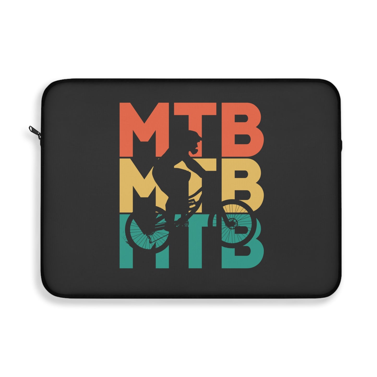 MTB Pattern - Graphic Mountain Bike Laptop Sleeve