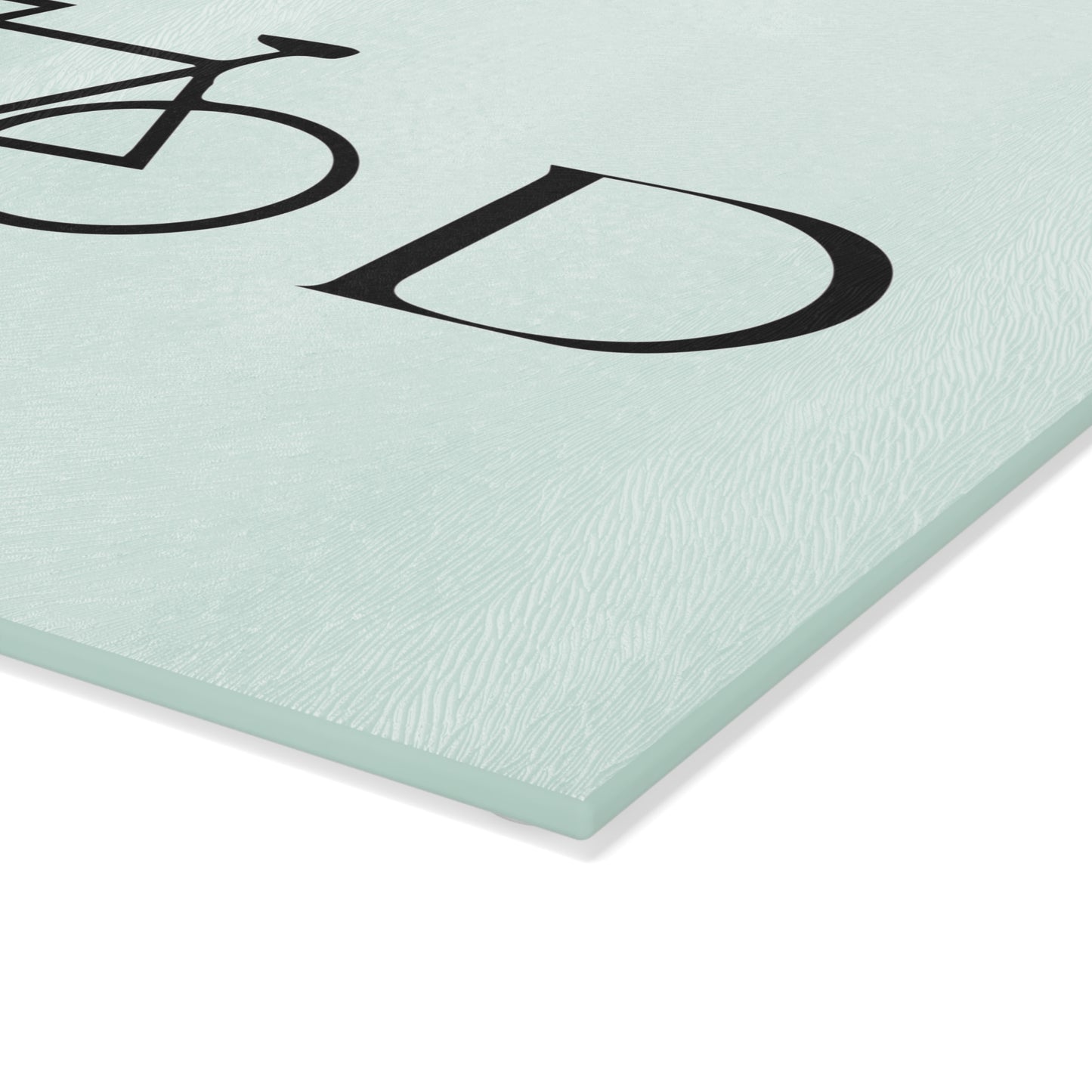 GOOD Bike Glass Cutting Board - Minimalist Bicycle Typography Design, Cycling Kitchen Decor Gift