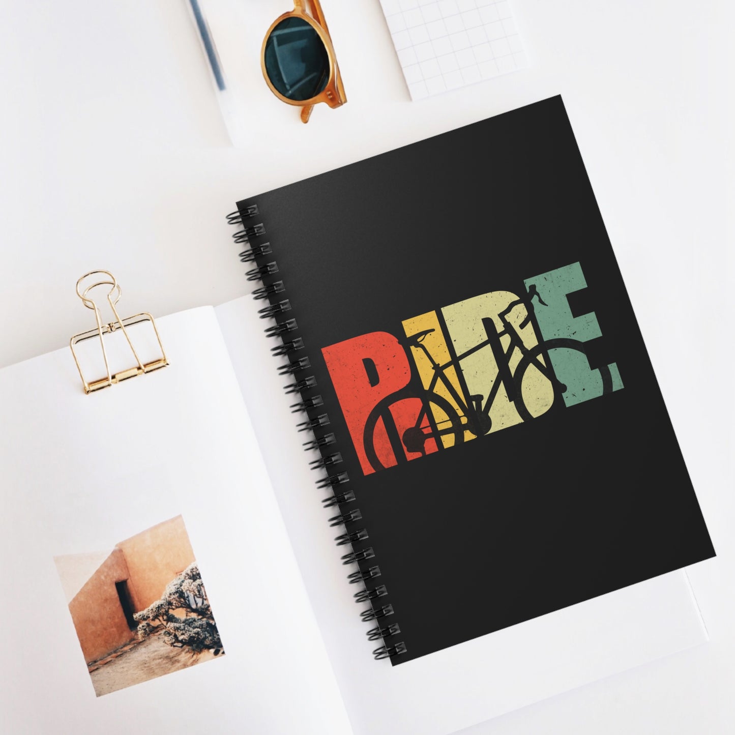 BIKE Spiral Notebook - Cycling Statement Writing Journal