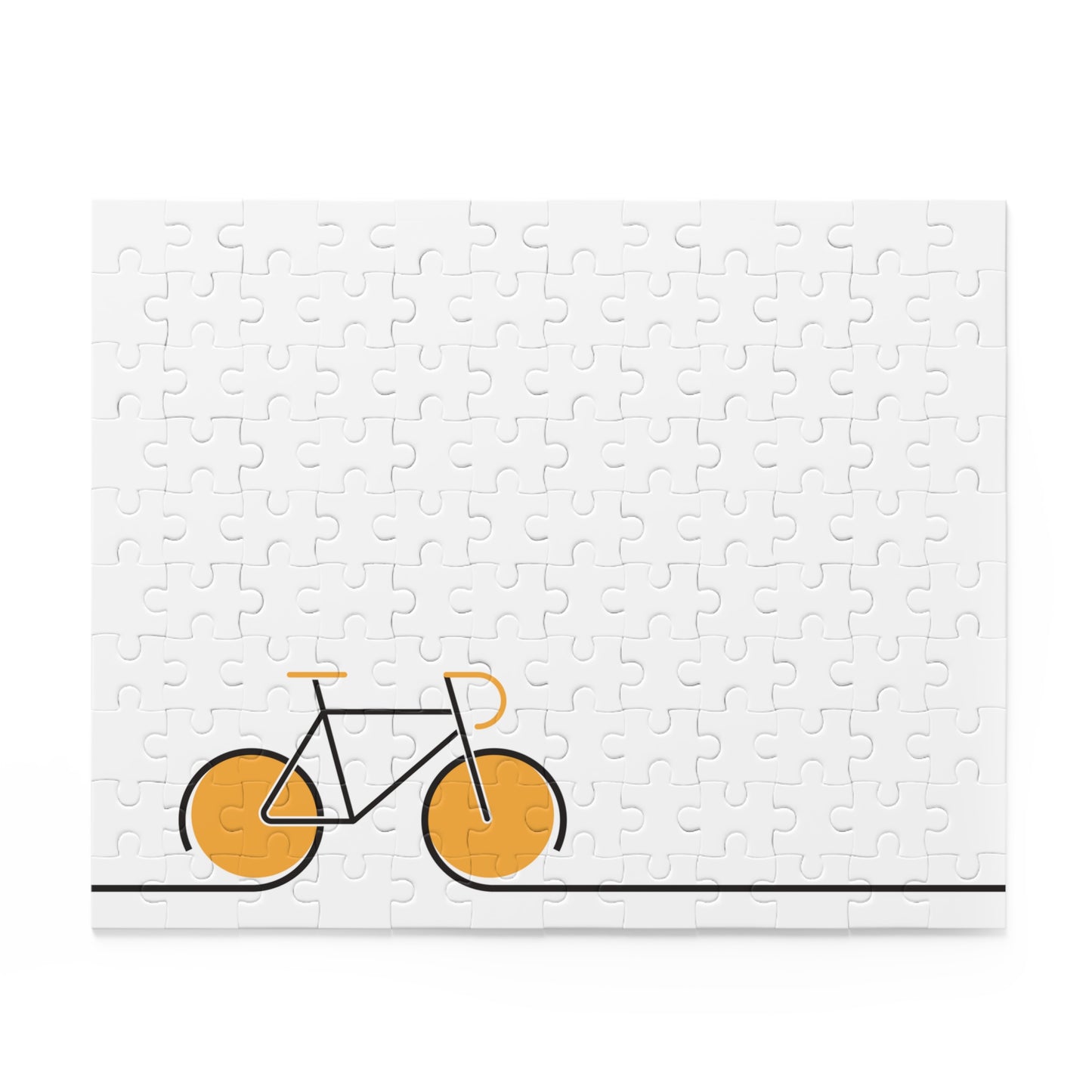 Minimal Bicycle  Puzzle - Modern Cycling Art Puzzle