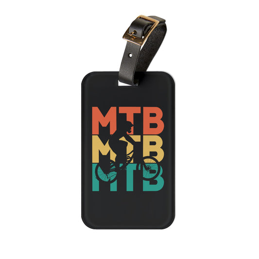 MTB Luggage Tag - Mountain Bike Travel Accessory, Cycling Gear Tag, Gift for MTB Riders