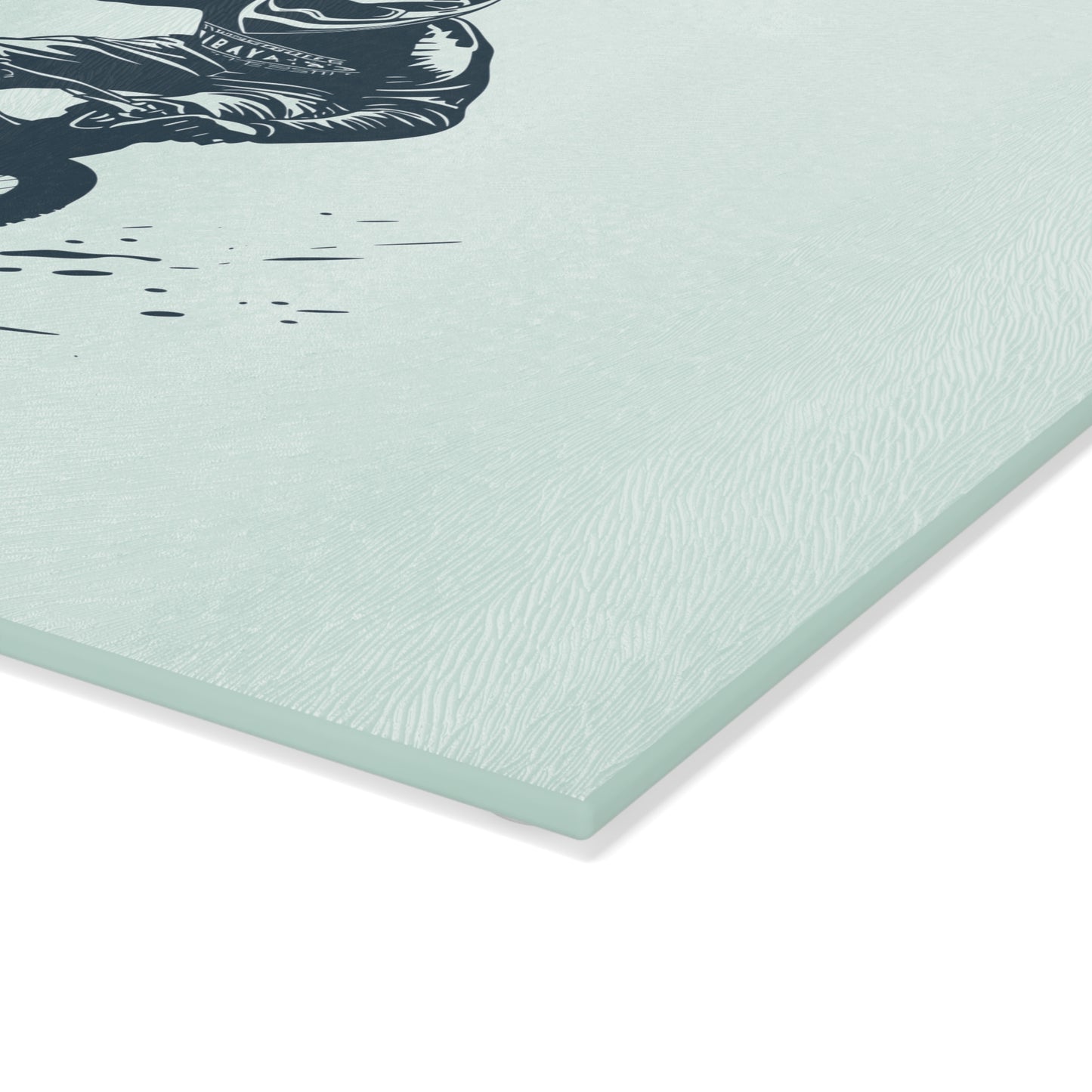 Focused Descent - Minimal MTB Glass Cutting Board
